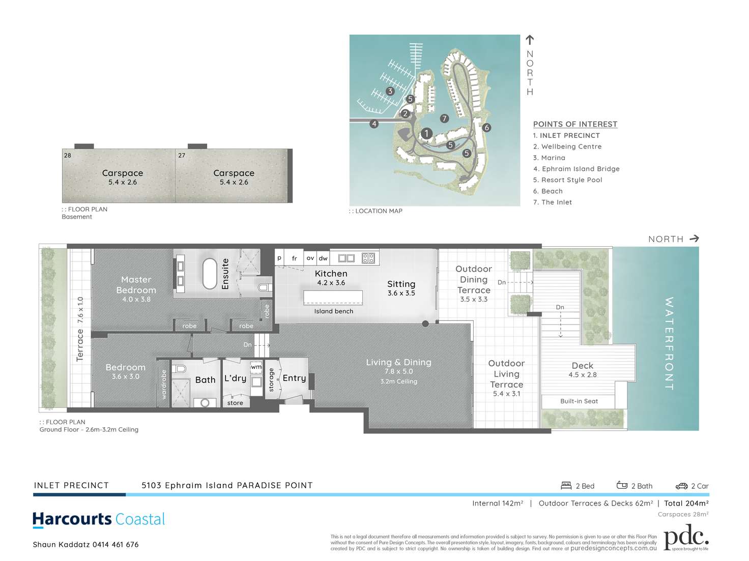 Floorplan of Homely apartment listing, 5103 Ephraim Island, Paradise Point QLD 4216