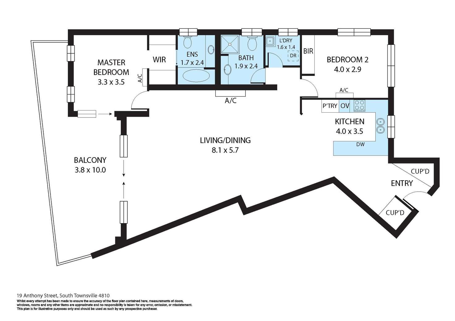 Floorplan of Homely unit listing, 105/9 Anthony Street, South Townsville QLD 4810