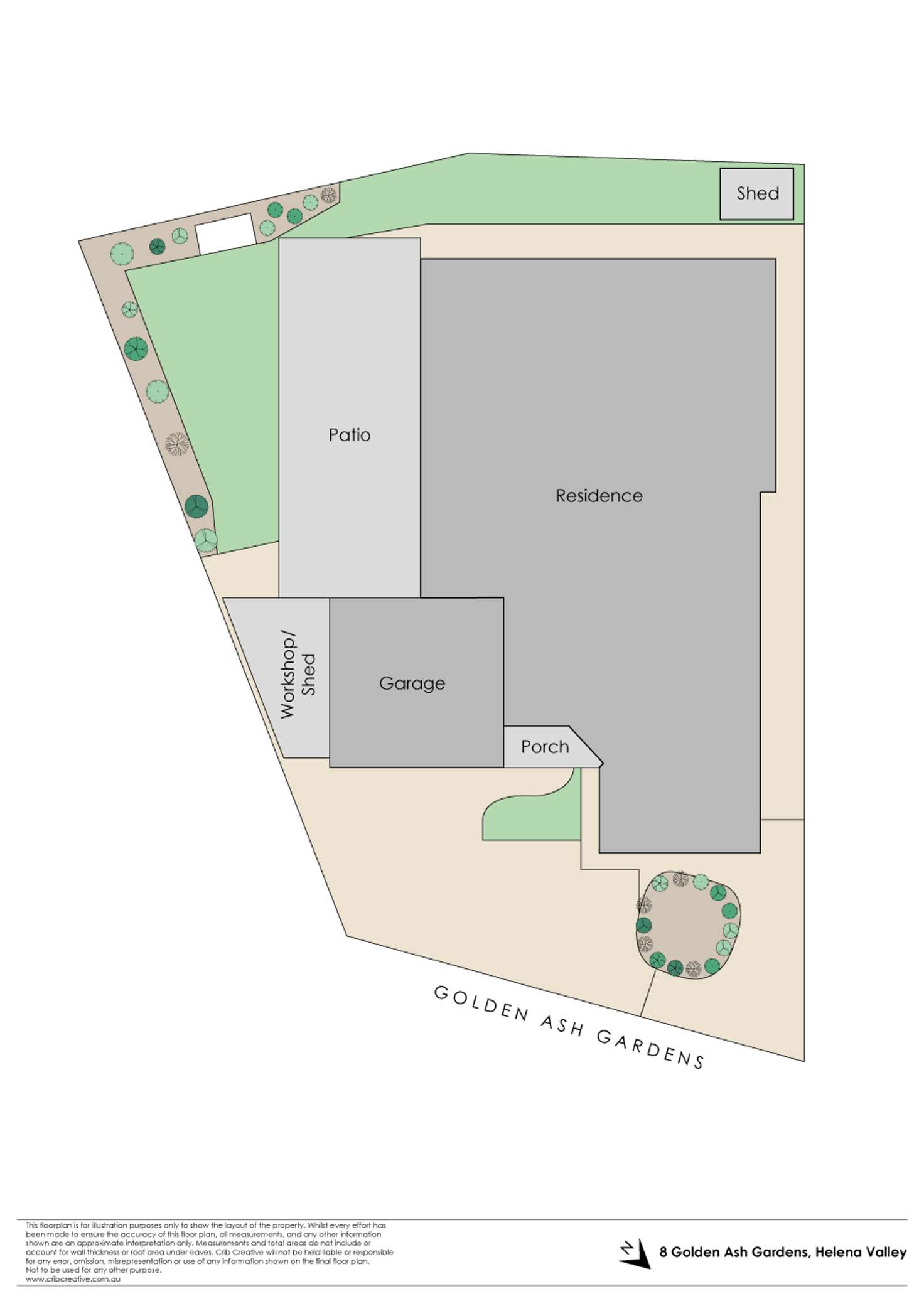 Floorplan of Homely house listing, 8 Golden Ash Gardens, Helena Valley WA 6056