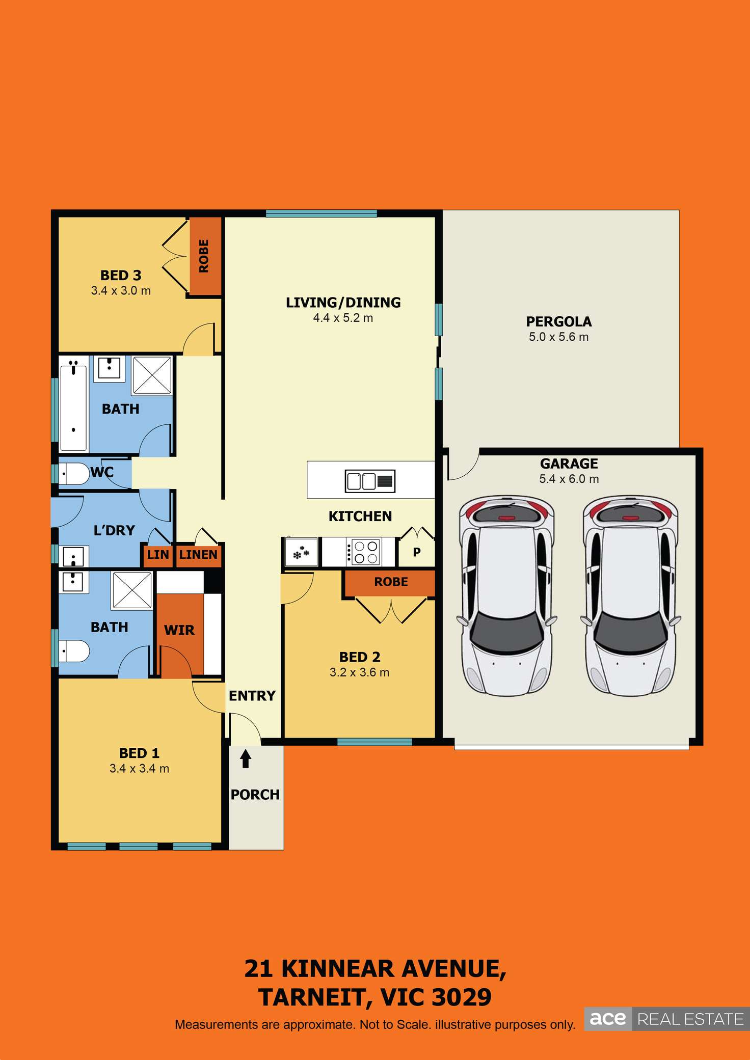 Floorplan of Homely house listing, 21 Kinnear Avenue, Tarneit VIC 3029