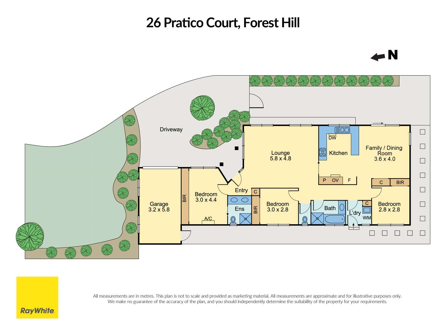 Floorplan of Homely house listing, 26 Pratico Court, Forest Hill VIC 3131