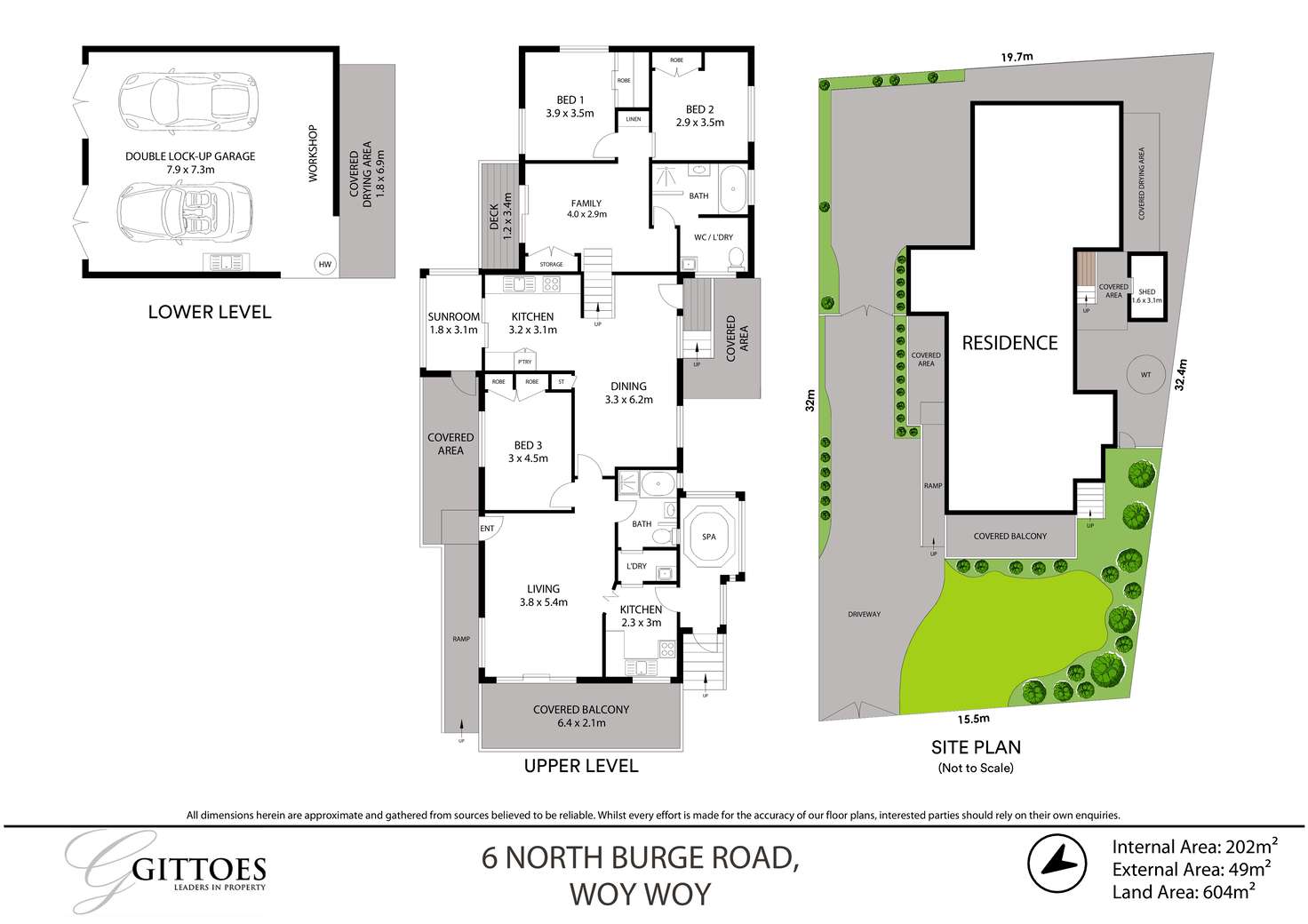 Floorplan of Homely house listing, 6 North Burge Road, Woy Woy NSW 2256