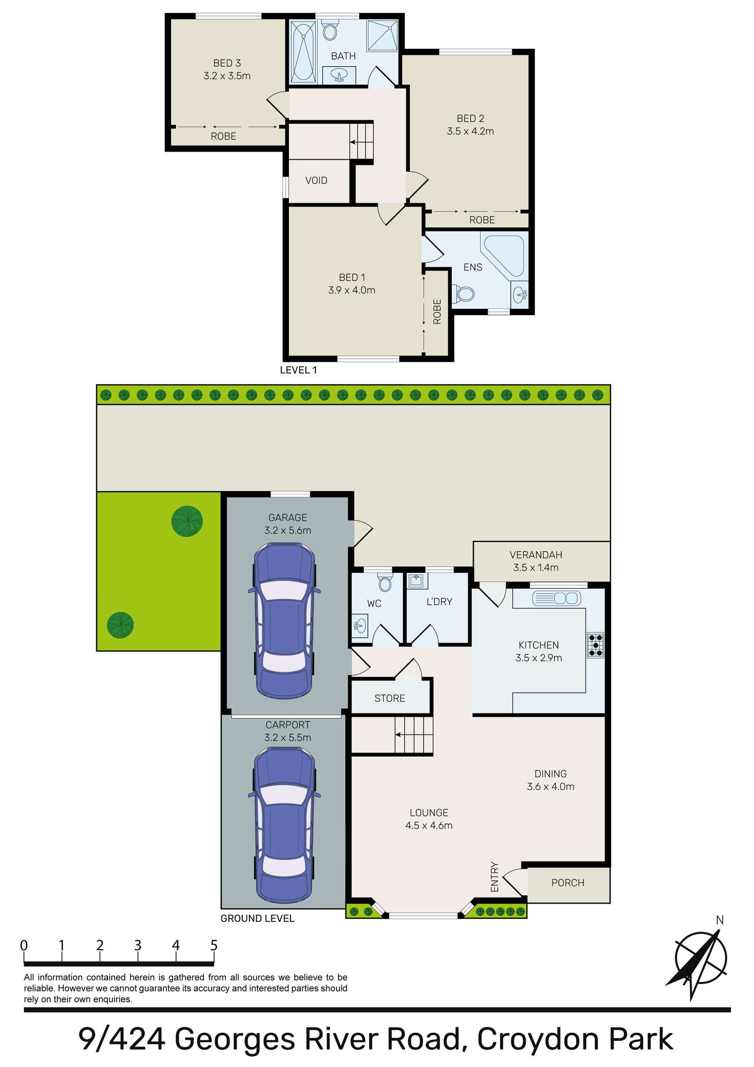 Floorplan of Homely townhouse listing, 3/424-432 Georges River Road, Croydon Park NSW 2133