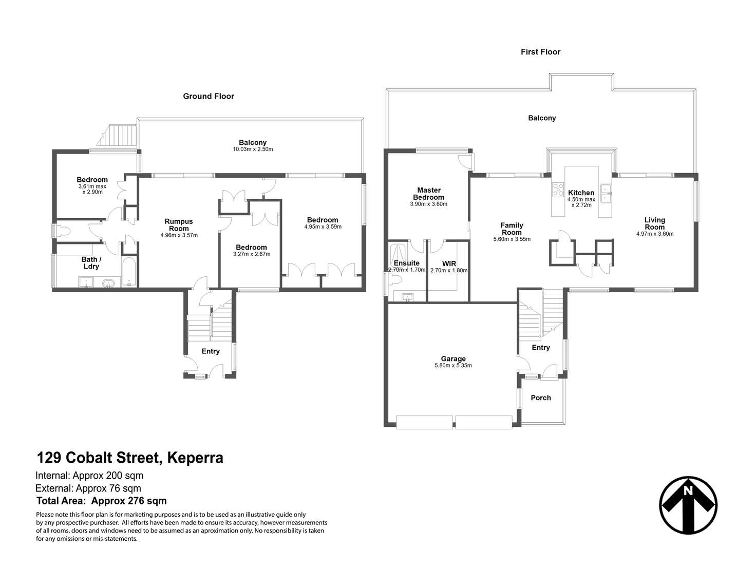 Floorplan of Homely house listing, 129 Cobalt Street, Keperra QLD 4054