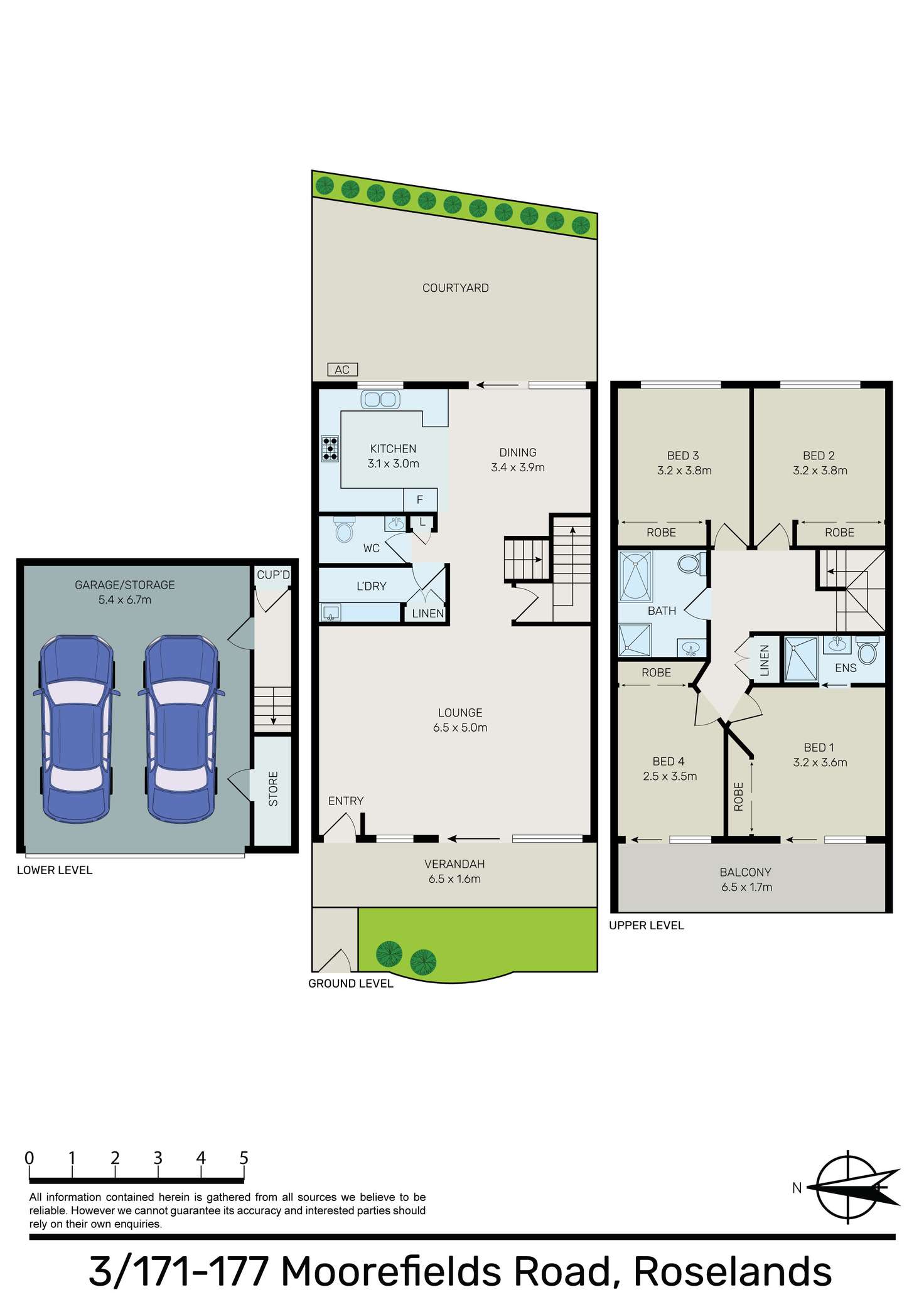 Floorplan of Homely townhouse listing, 3/171-177 Moorefields Road, Roselands NSW 2196