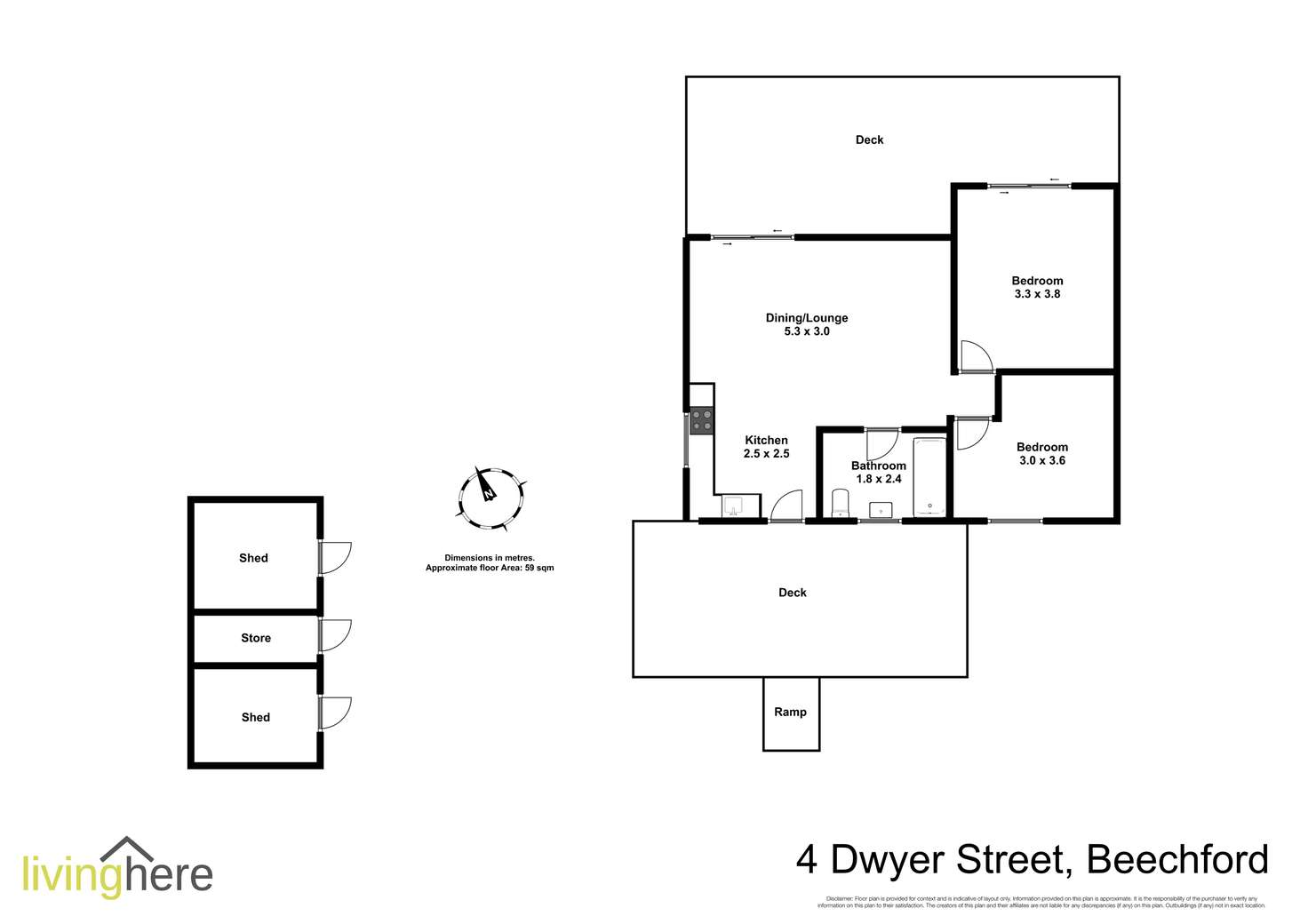 Floorplan of Homely house listing, 4 Dwyer Street, Beechford TAS 7252