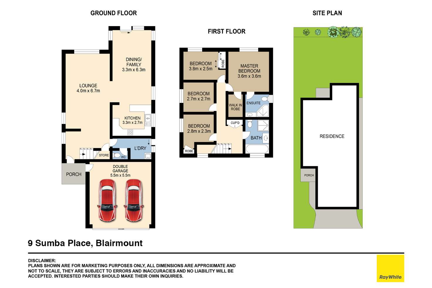 Floorplan of Homely house listing, 9 Sumba Place, Blairmount NSW 2559