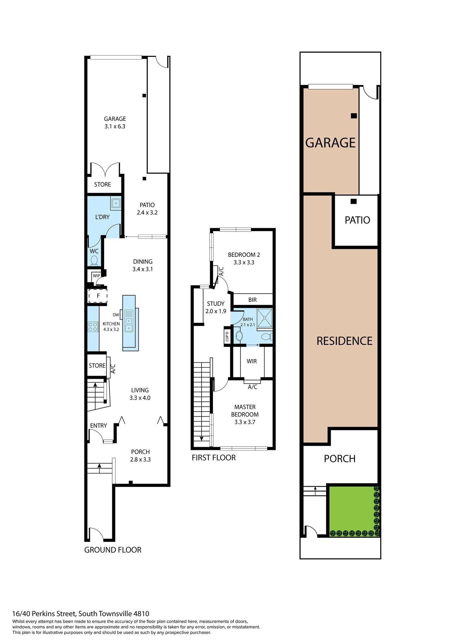 Floorplan of Homely unit listing, 16/66 Davidson Street, South Townsville QLD 4810