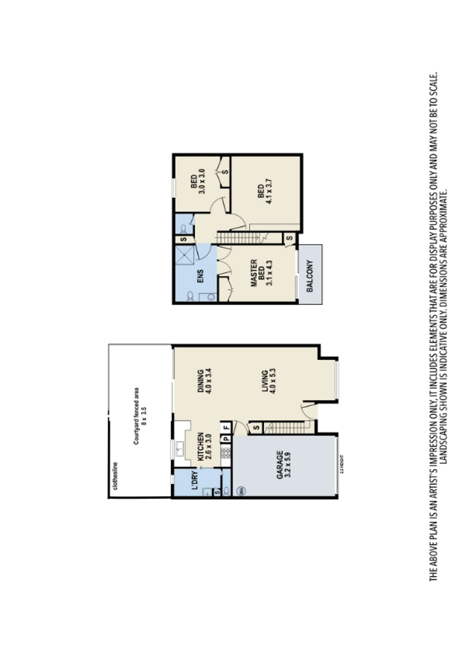 Floorplan of Homely townhouse listing, 5/16 Mahina Place, Wishart QLD 4122