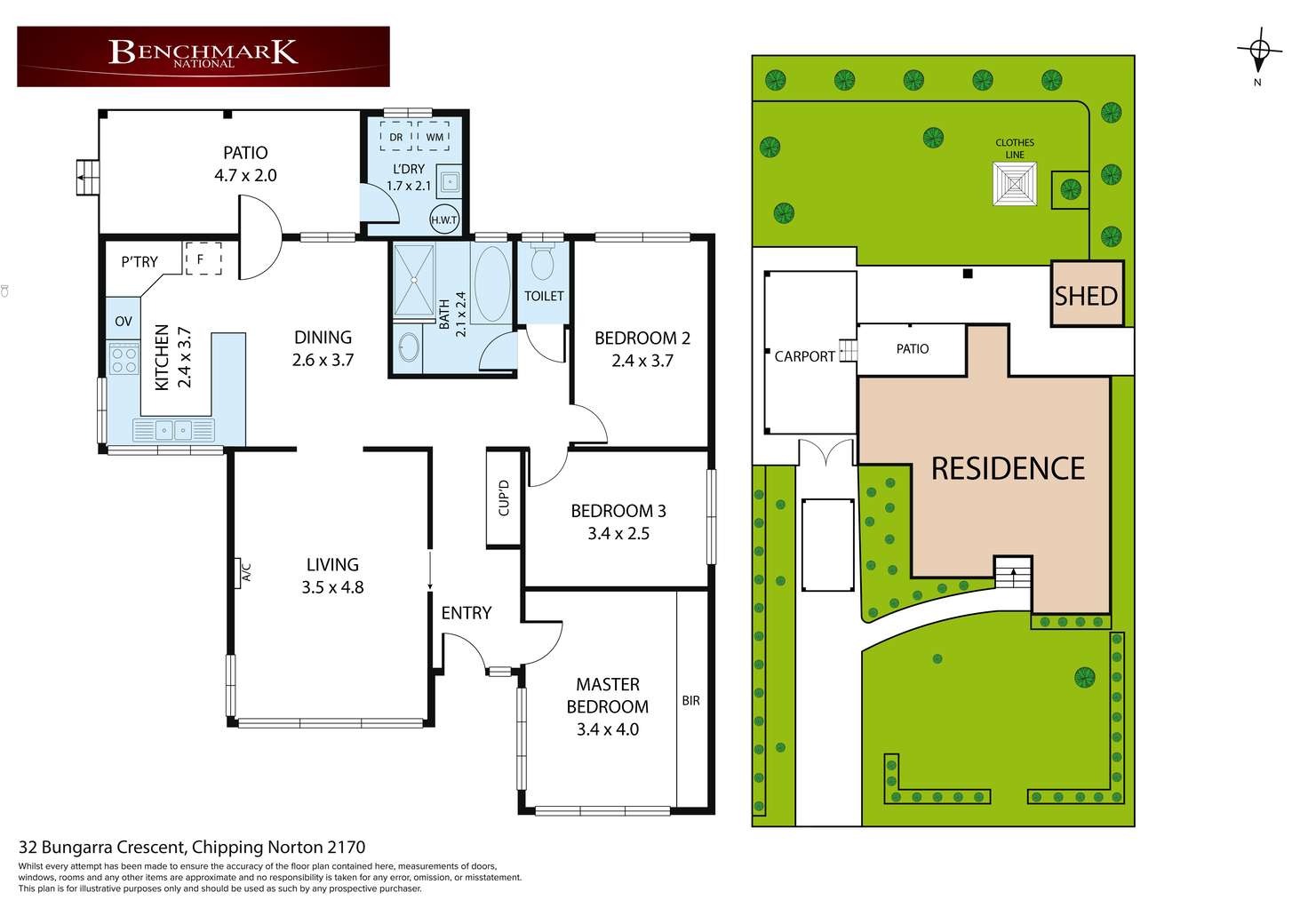 Floorplan of Homely house listing, 32 Bungarra Crescent, Chipping Norton NSW 2170