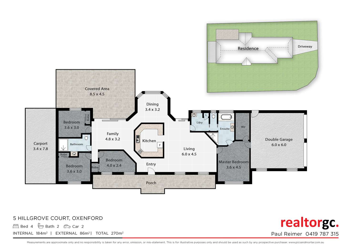Floorplan of Homely house listing, 2 Hillgrove Court, Oxenford QLD 4210