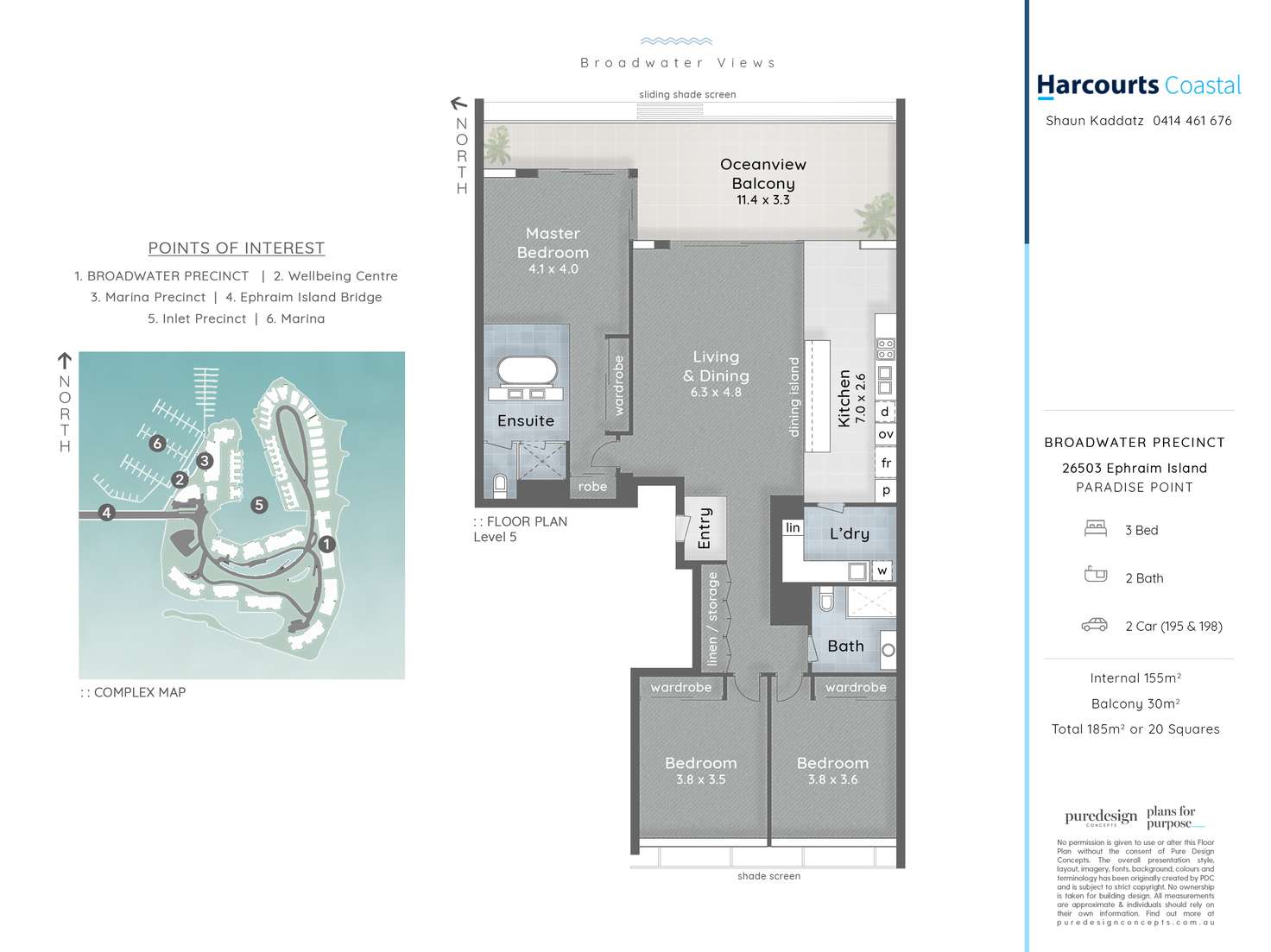 Floorplan of Homely apartment listing, 26503 Ephraim Island, Paradise Point QLD 4216