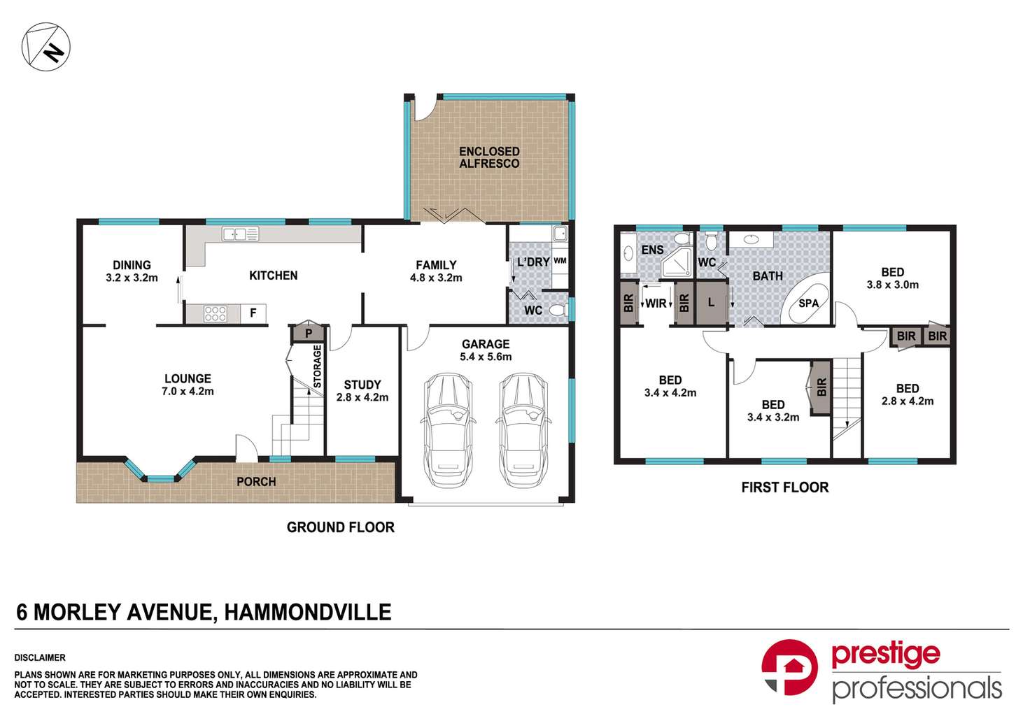 Floorplan of Homely house listing, 6 Morley Avenue, Hammondville NSW 2170