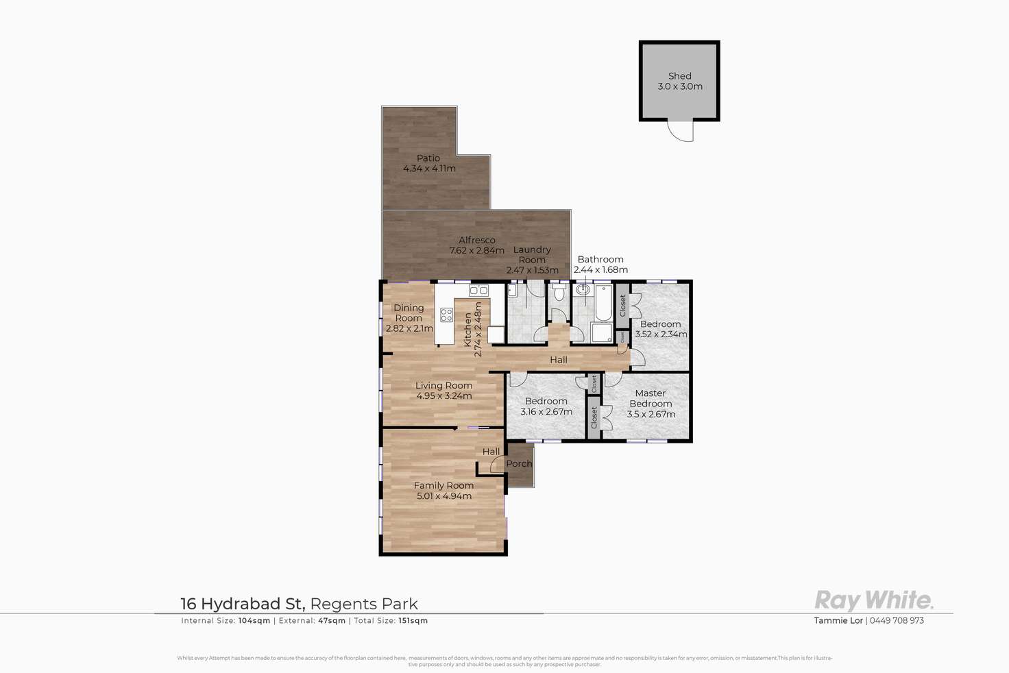 Floorplan of Homely house listing, 16 Hydrabad Street, Regents Park QLD 4118