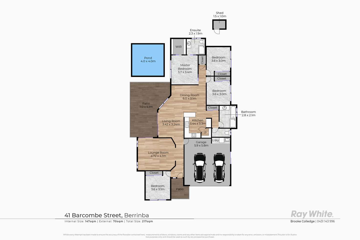 Floorplan of Homely house listing, 41 Barcombe Drive, Berrinba QLD 4117