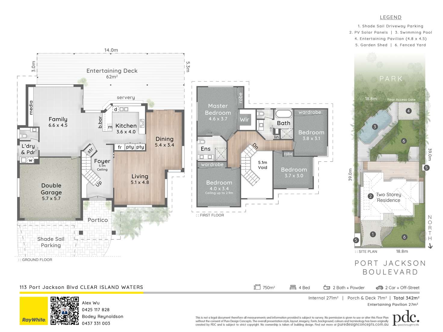 Floorplan of Homely house listing, 113 Port Jackson Boulevard, Clear Island Waters QLD 4226