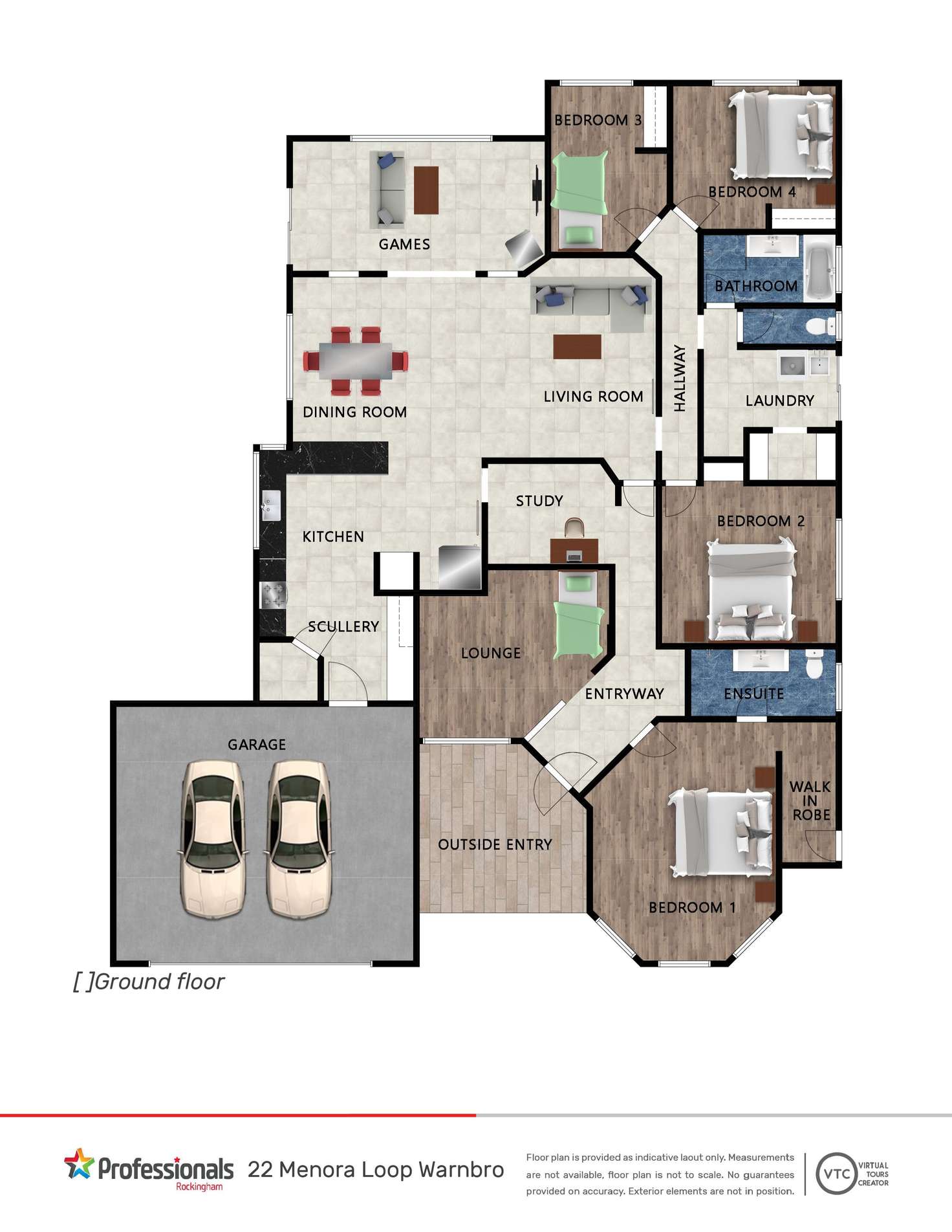 Floorplan of Homely house listing, 22 Menora Loop, Warnbro WA 6169