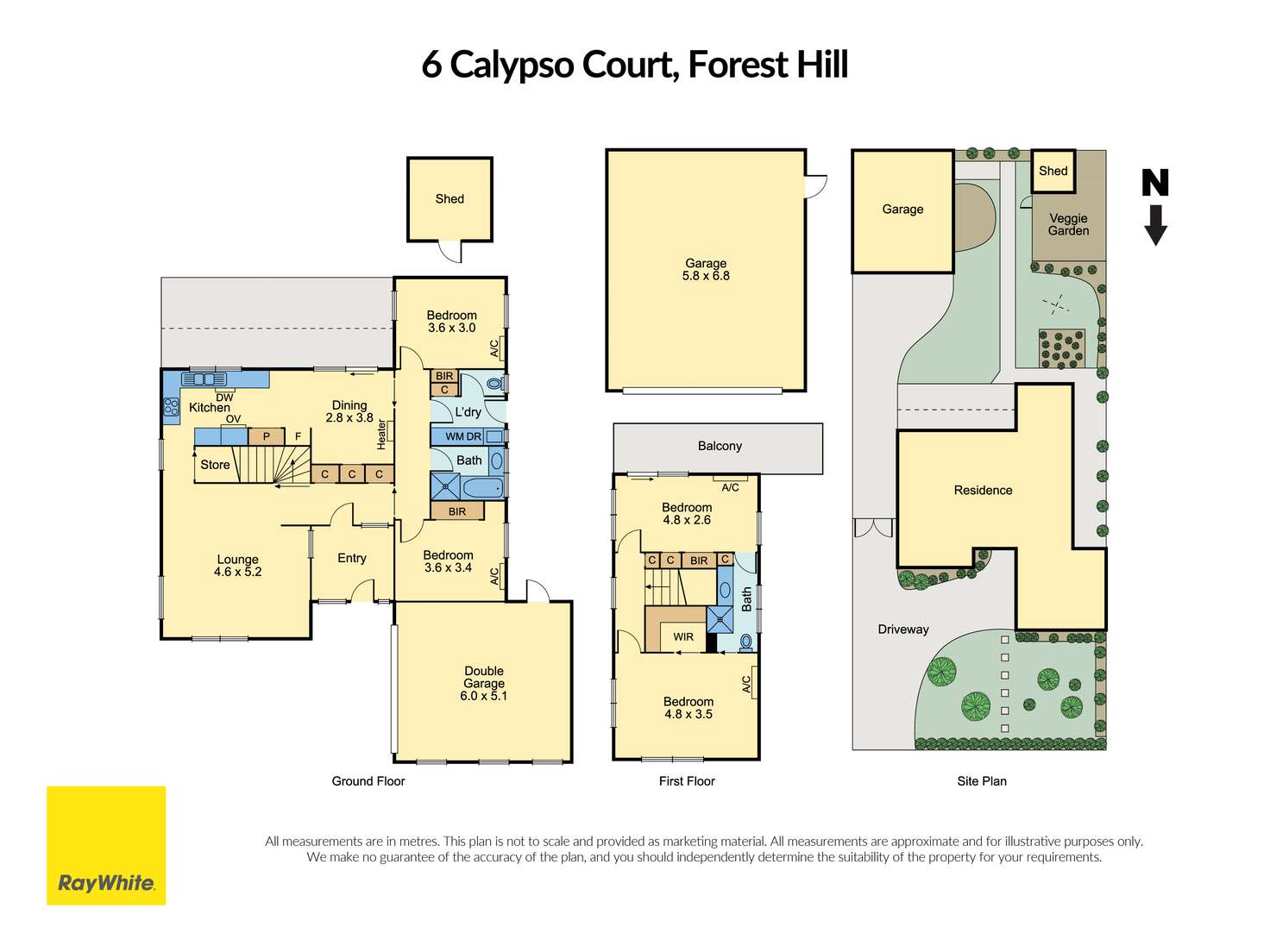 Floorplan of Homely house listing, 6 Calypso Court, Forest Hill VIC 3131