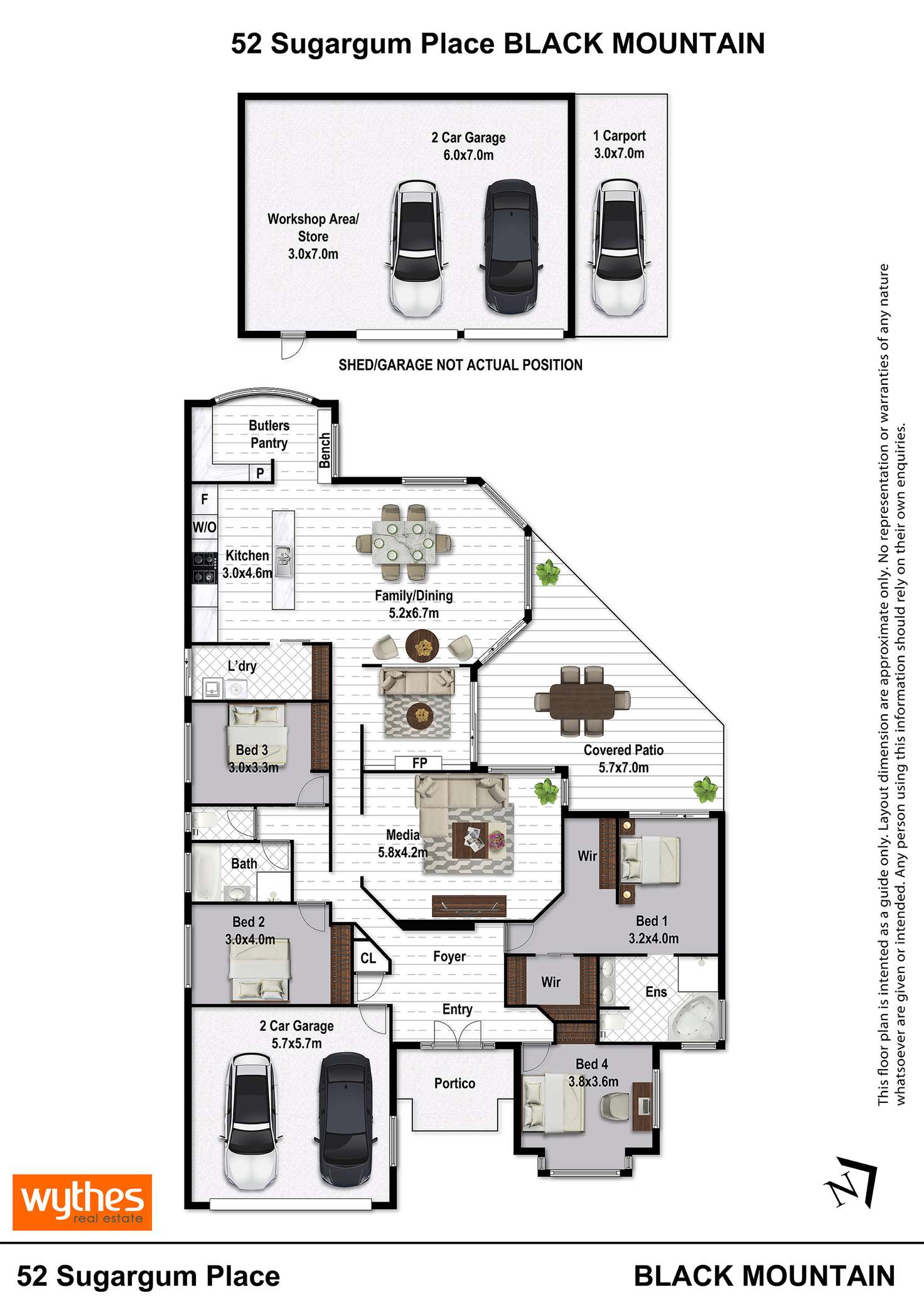 Floorplan of Homely house listing, 52 Sugargum Place, Black Mountain QLD 4563