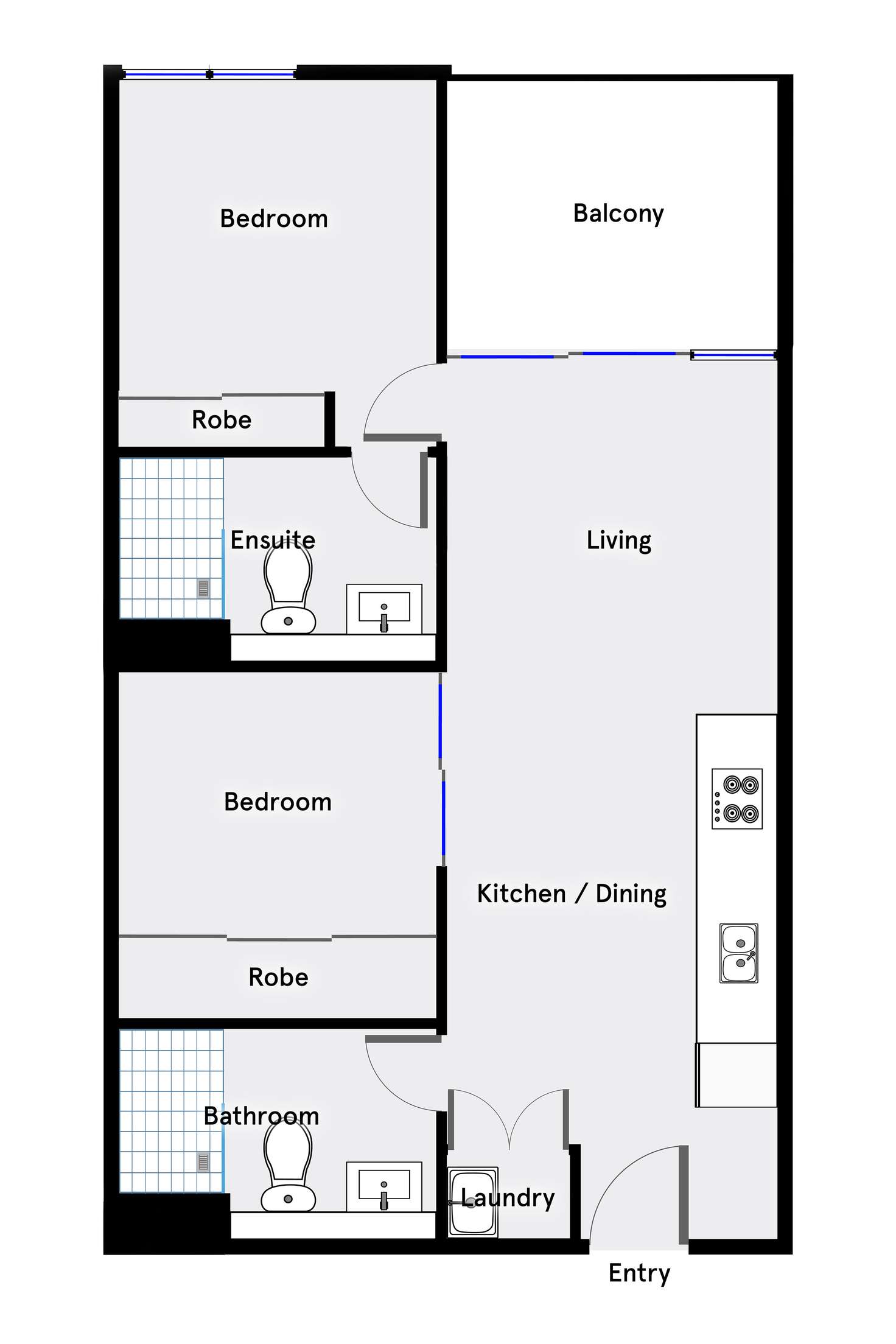 Floorplan of Homely apartment listing, 603/1 Grazier Lane, Belconnen ACT 2617