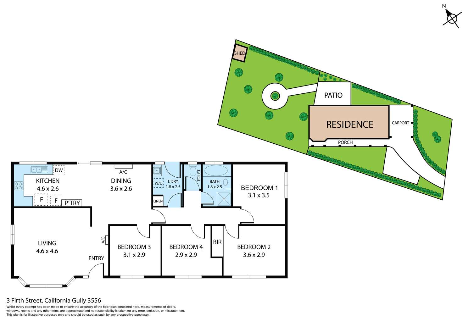 Floorplan of Homely house listing, 3 Firth Street, California Gully VIC 3556