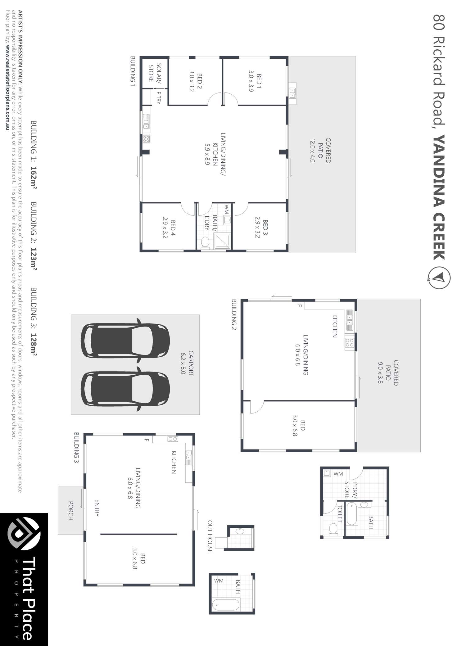 Floorplan of Homely house listing, 80 Rickard Road, Yandina Creek QLD 4561