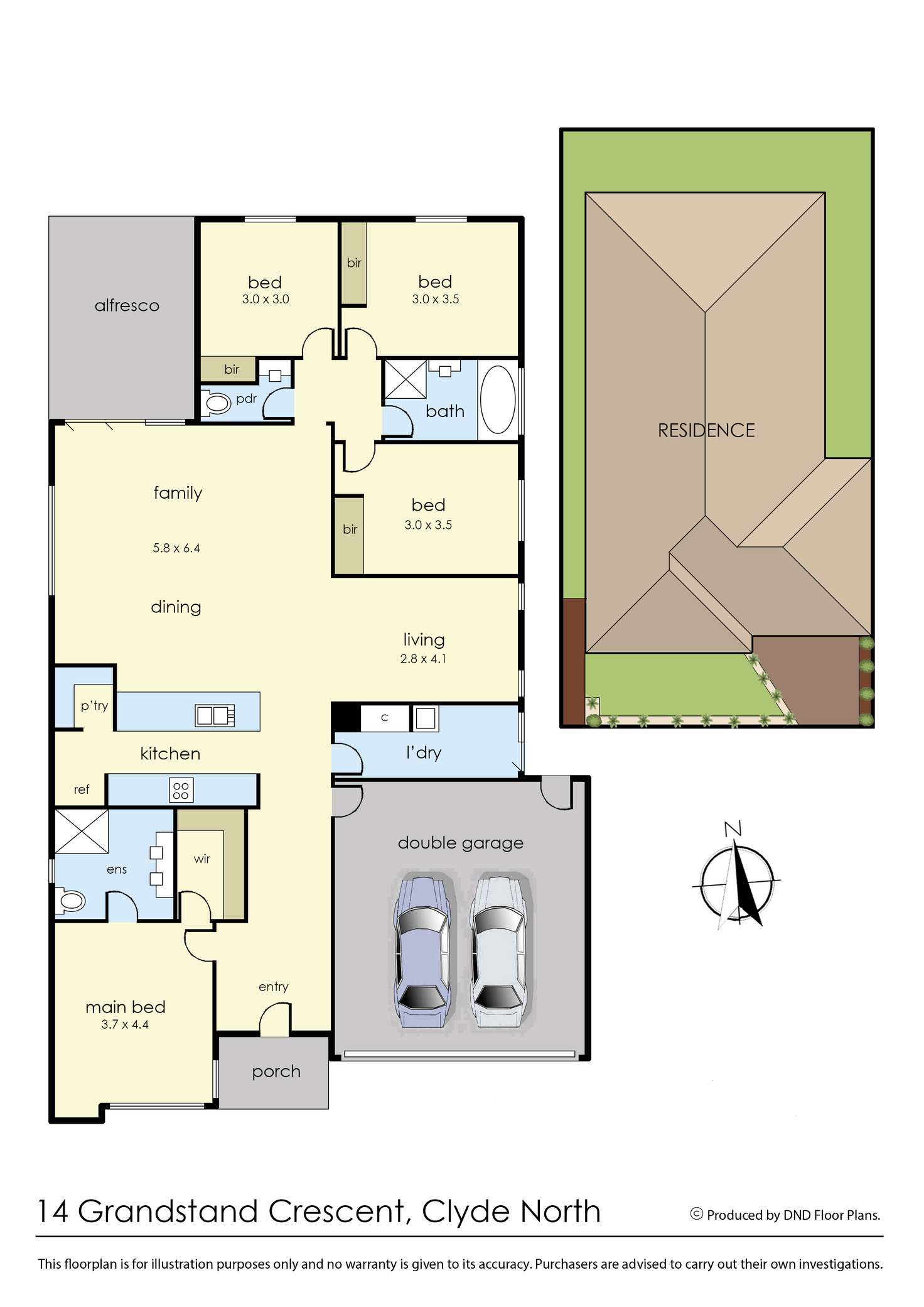 Floorplan of Homely house listing, 14 Grandstand Crescent, Clyde North VIC 3978