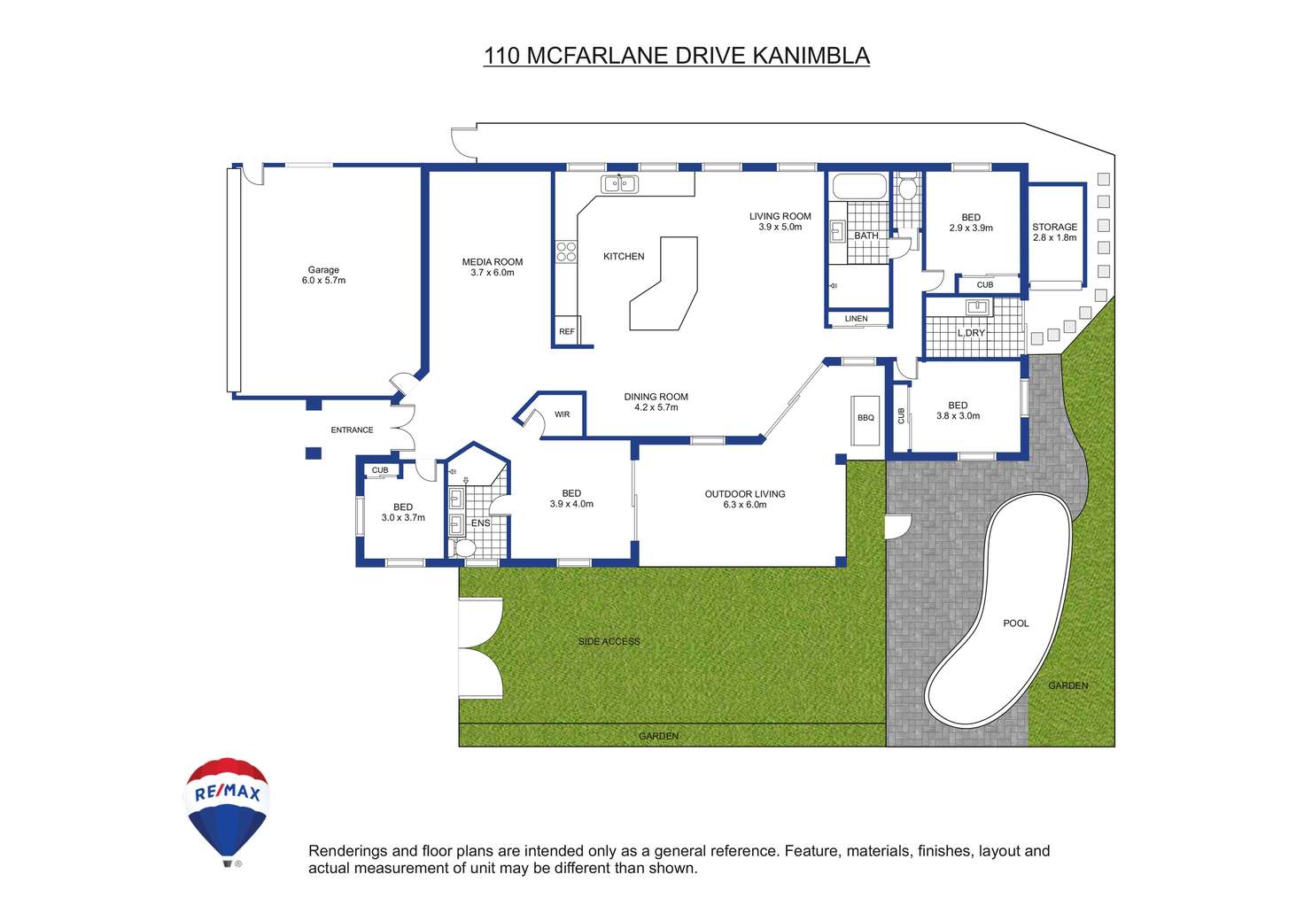 Floorplan of Homely house listing, 110 Mcfarlane Drive, Kanimbla QLD 4870