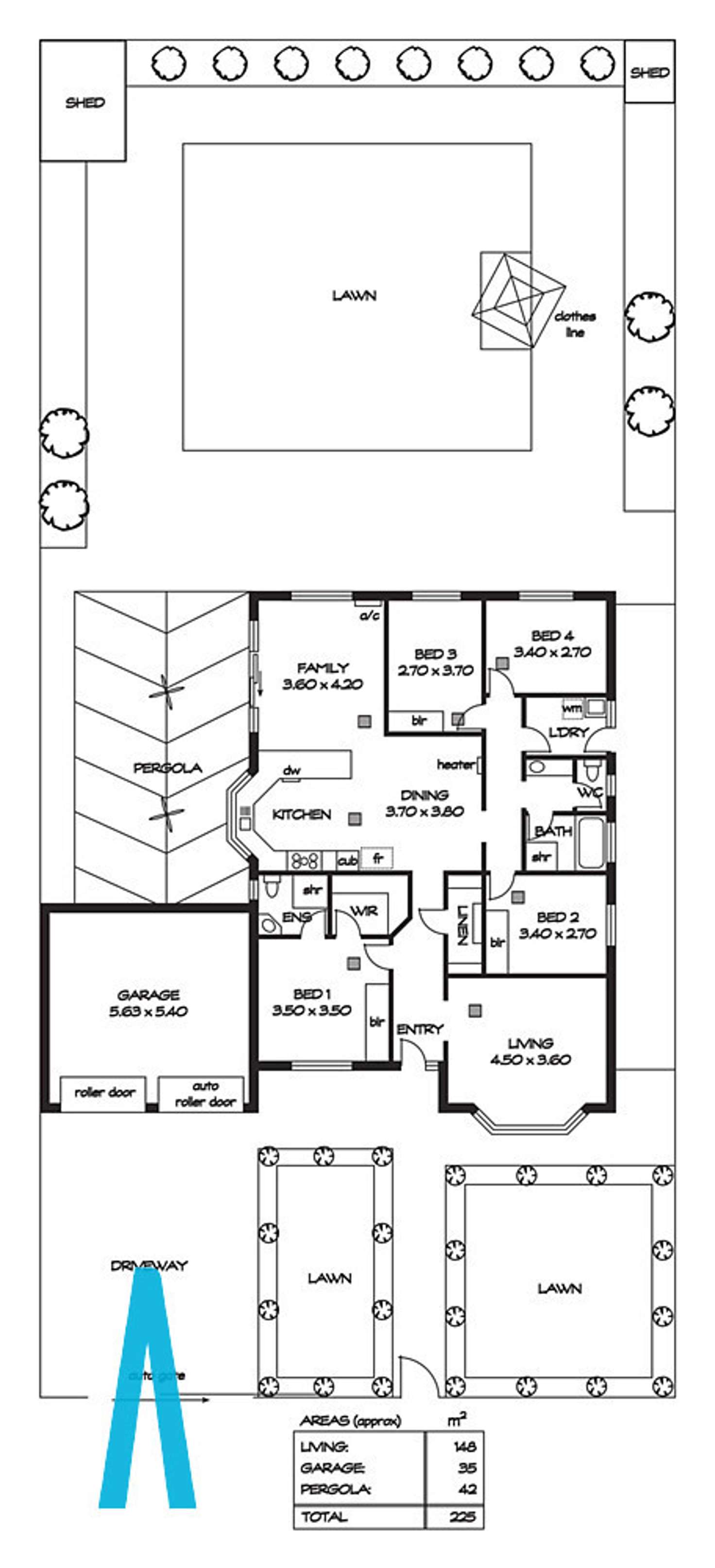 Floorplan of Homely house listing, 90 Fosters Road, Hillcrest SA 5086