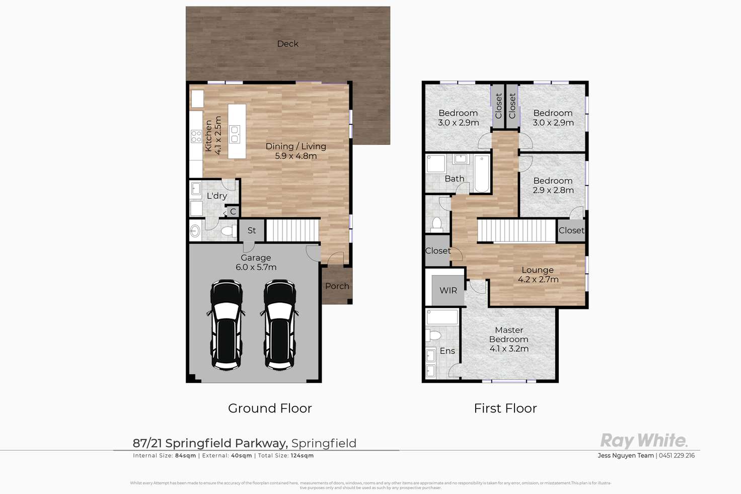 Floorplan of Homely house listing, 87/21 Springfield Parkway, Springfield QLD 4300