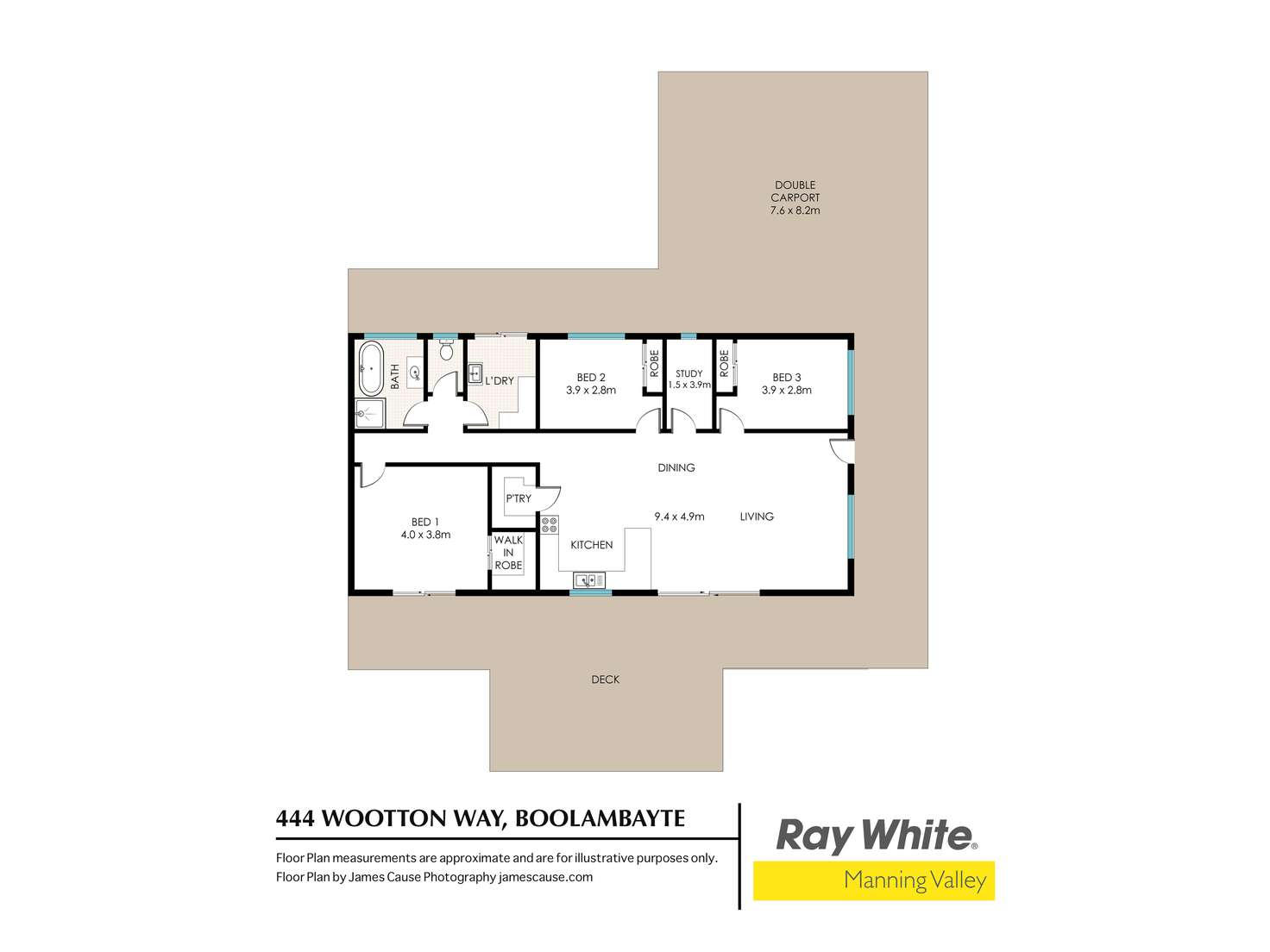 Floorplan of Homely lifestyle listing, 444 Wootton Way, Boolambayte NSW 2423