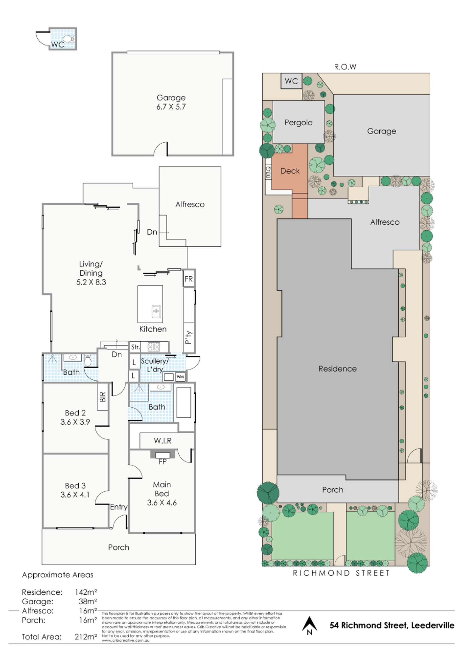 Floorplan of Homely house listing, 54 Richmond Street, Leederville WA 6007