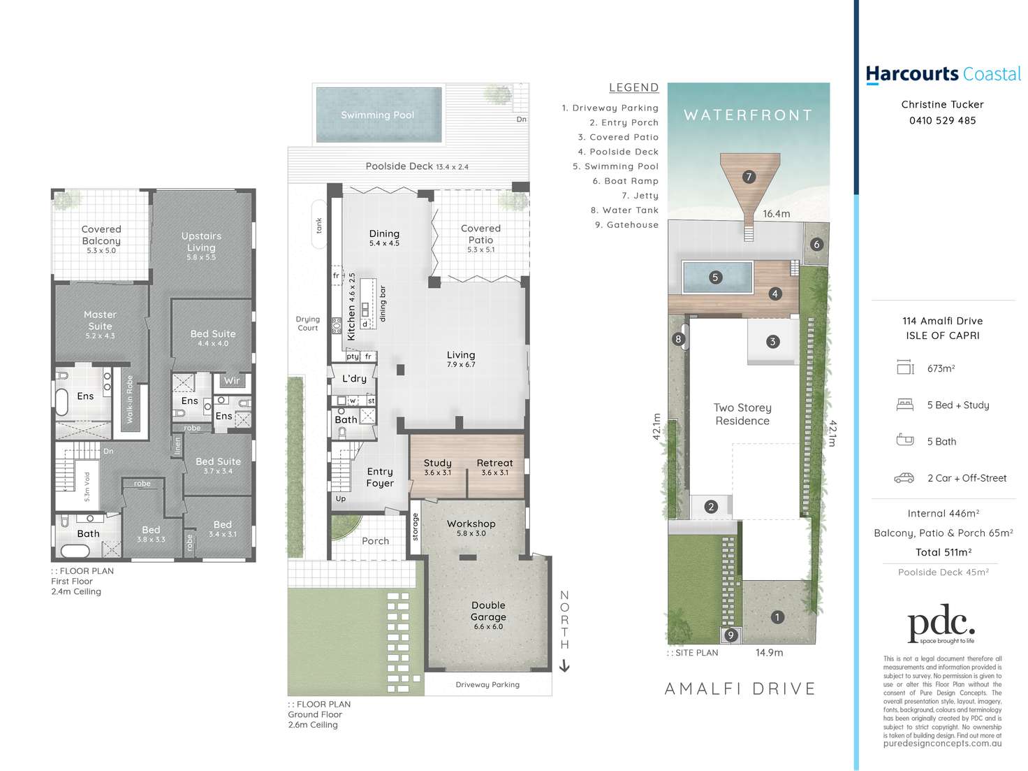 Floorplan of Homely house listing, 114 Amalfi Drive, Isle Of Capri QLD 4217