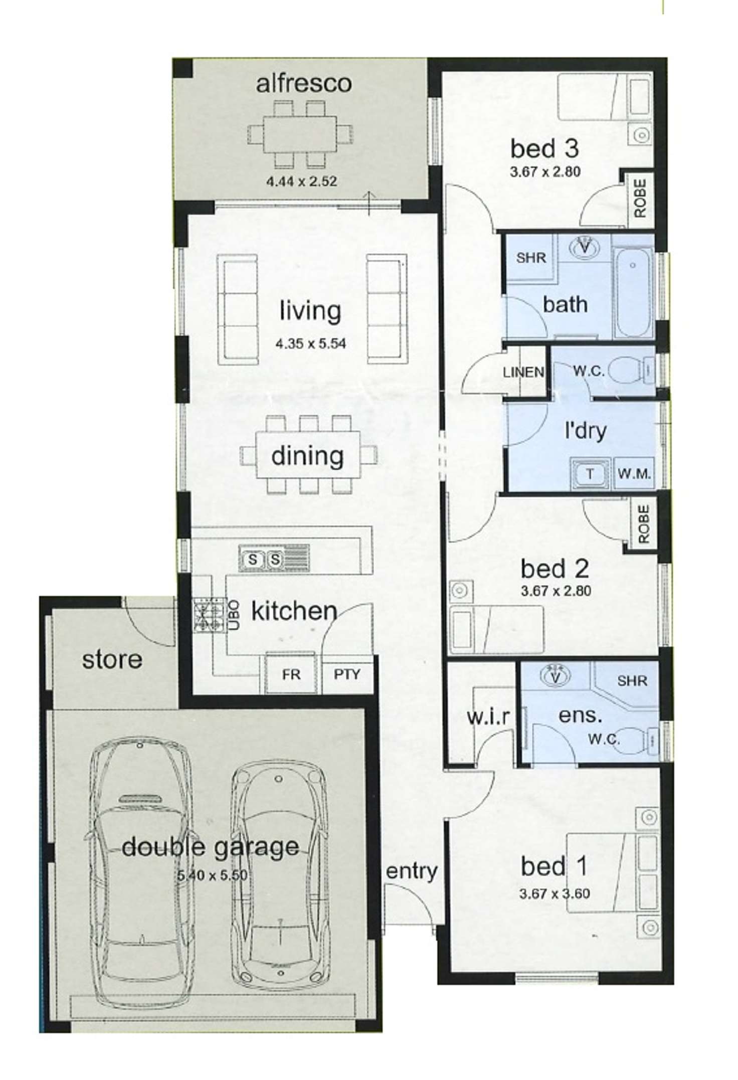 Floorplan of Homely house listing, 11/39 Barfield Road, Hammond Park WA 6164