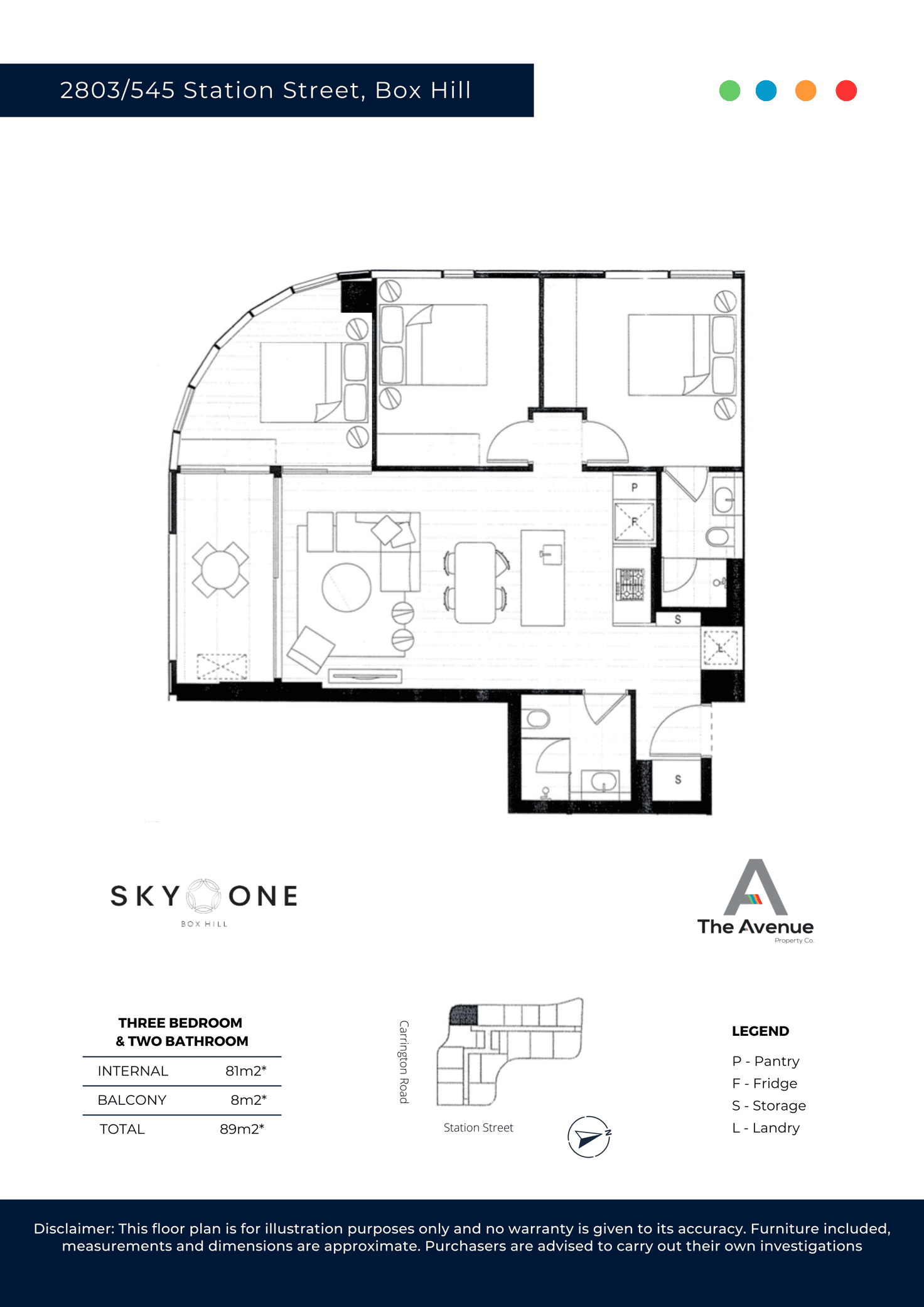 Floorplan of Homely apartment listing, 2803/545 Station Street, Box Hill VIC 3128