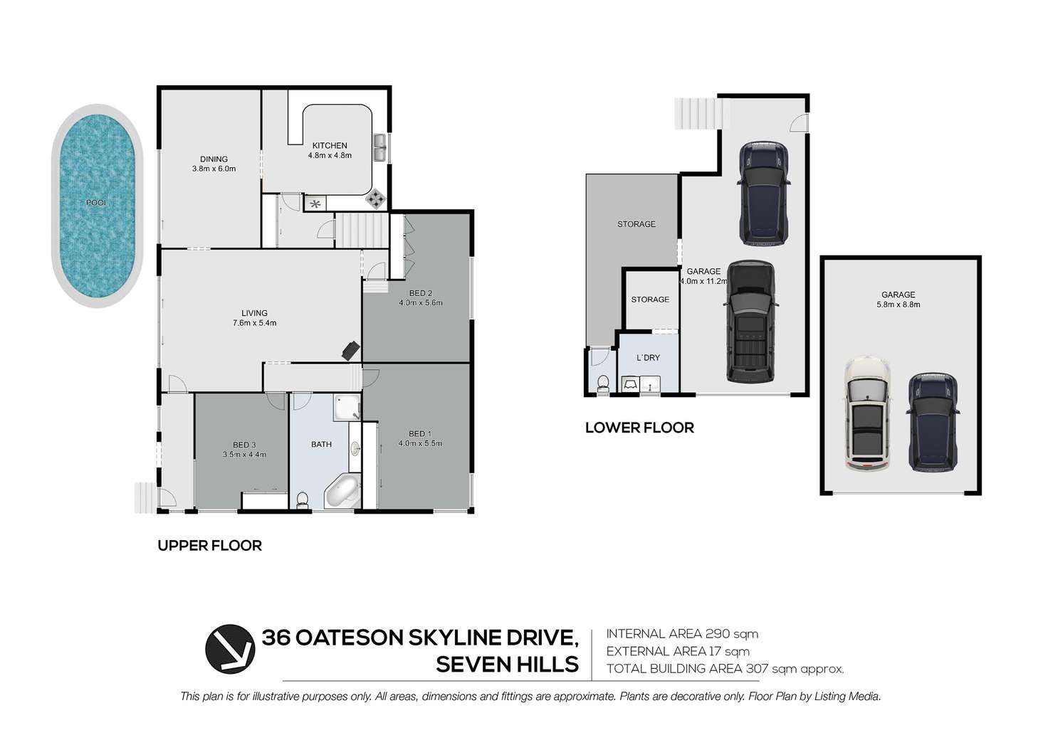 Floorplan of Homely house listing, 36 Oateson Skyline Drive, Seven Hills QLD 4170