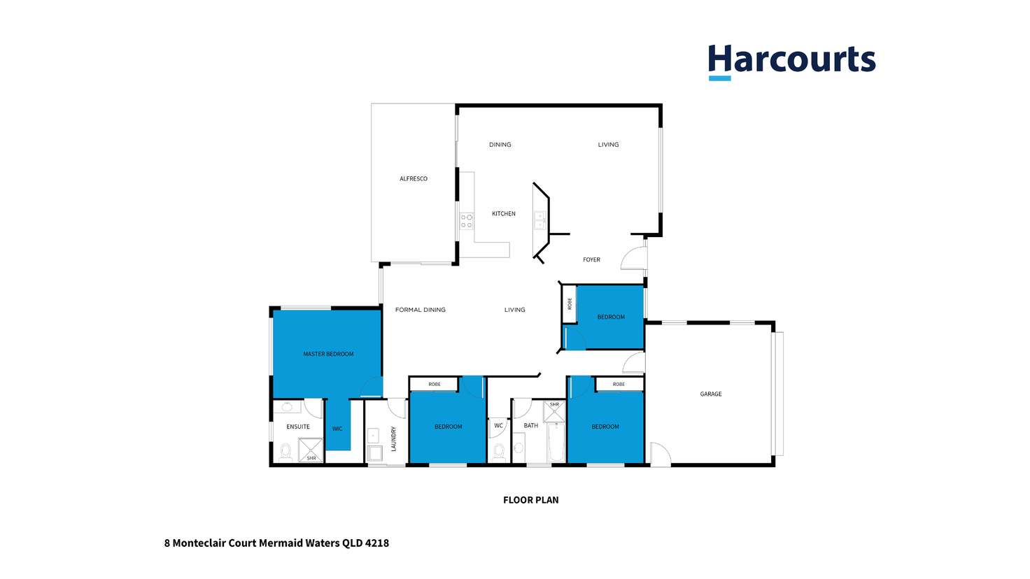 Floorplan of Homely house listing, 8 Monteclair Court, Mermaid Waters QLD 4218