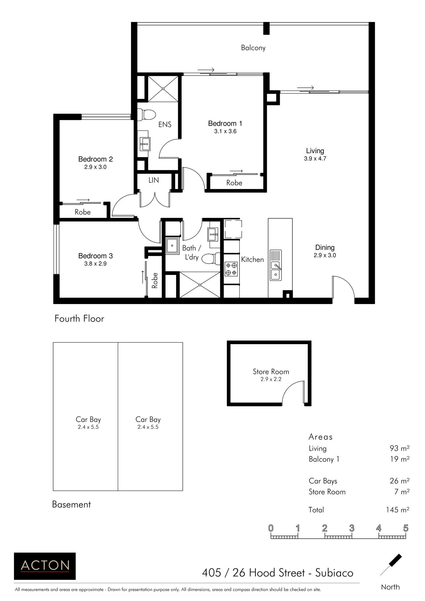 Floorplan of Homely apartment listing, 405/26 Hood Street, Subiaco WA 6008