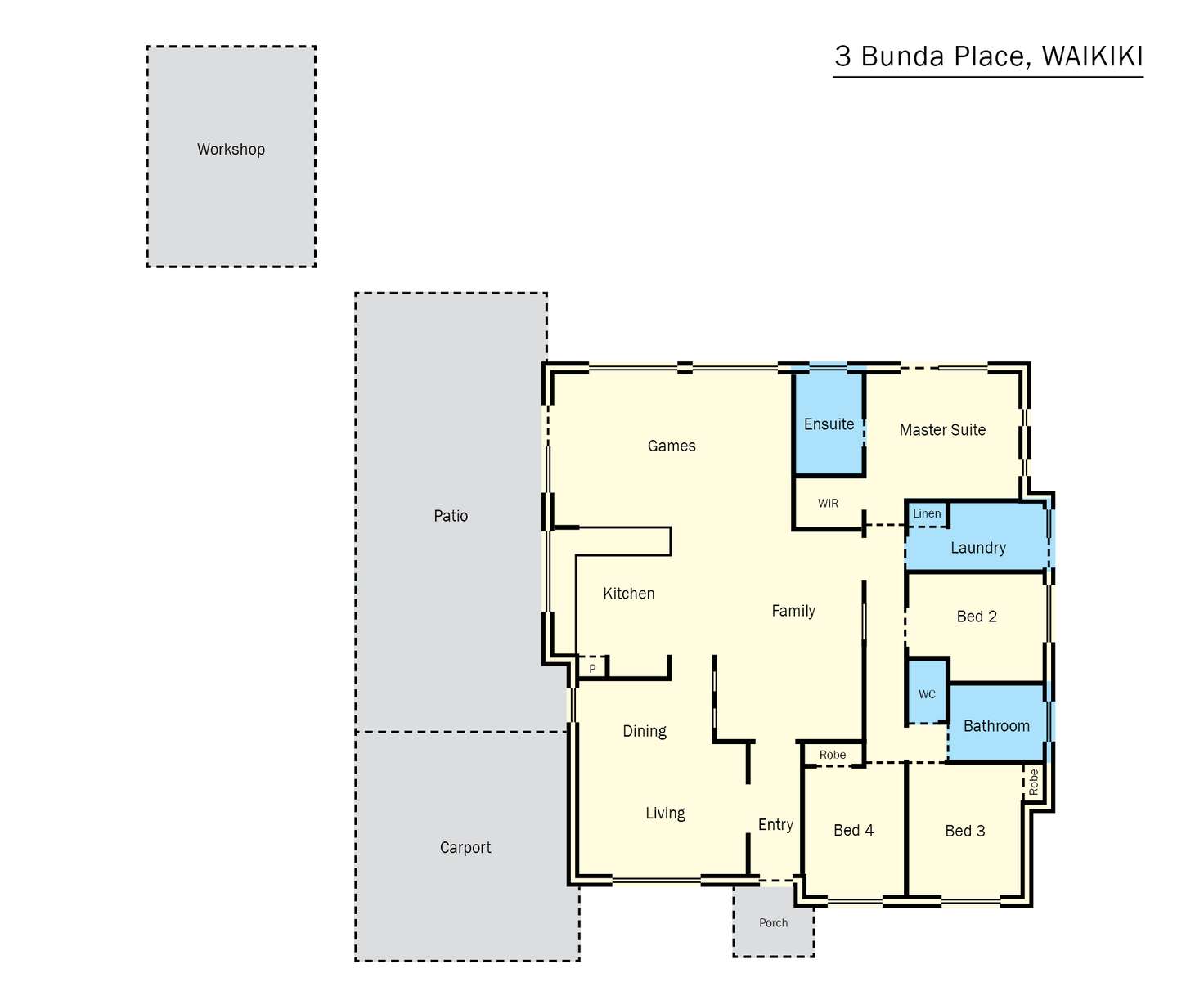Floorplan of Homely house listing, 3 Bunda Place, Waikiki WA 6169