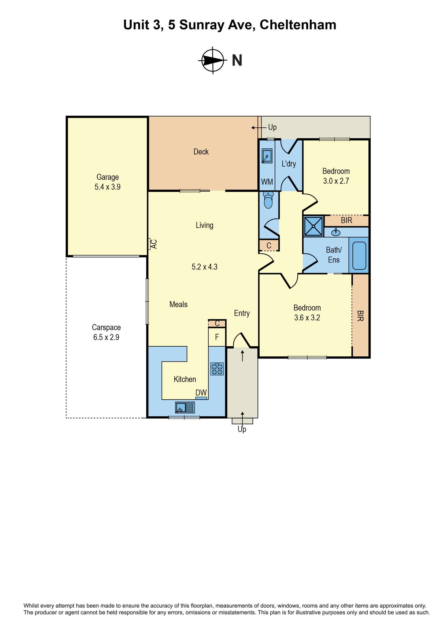 Floorplan of Homely unit listing, 3/5 Sunray Avenue, Cheltenham VIC 3192
