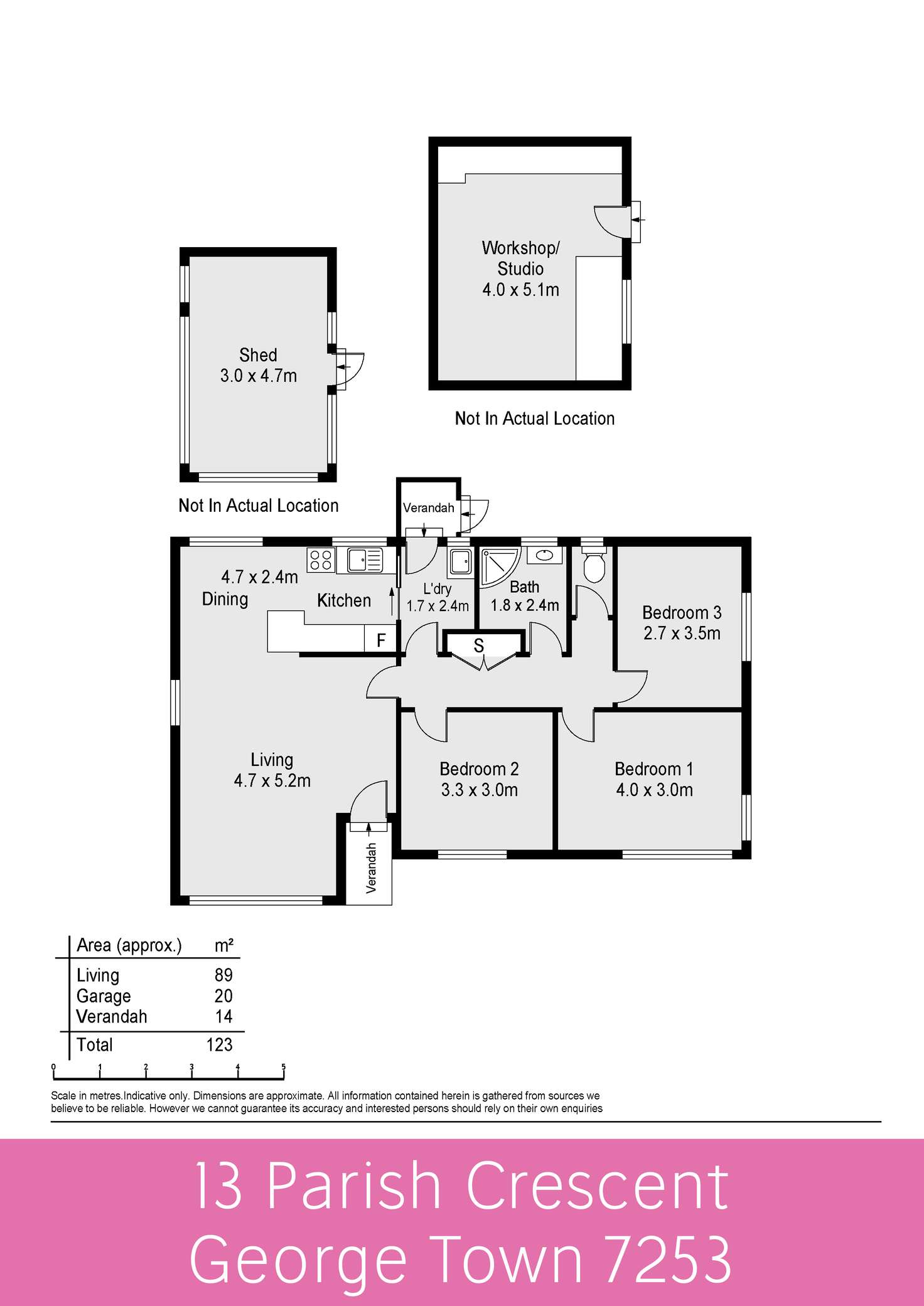 Floorplan of Homely house listing, 13 Parish Crescent, George Town TAS 7253