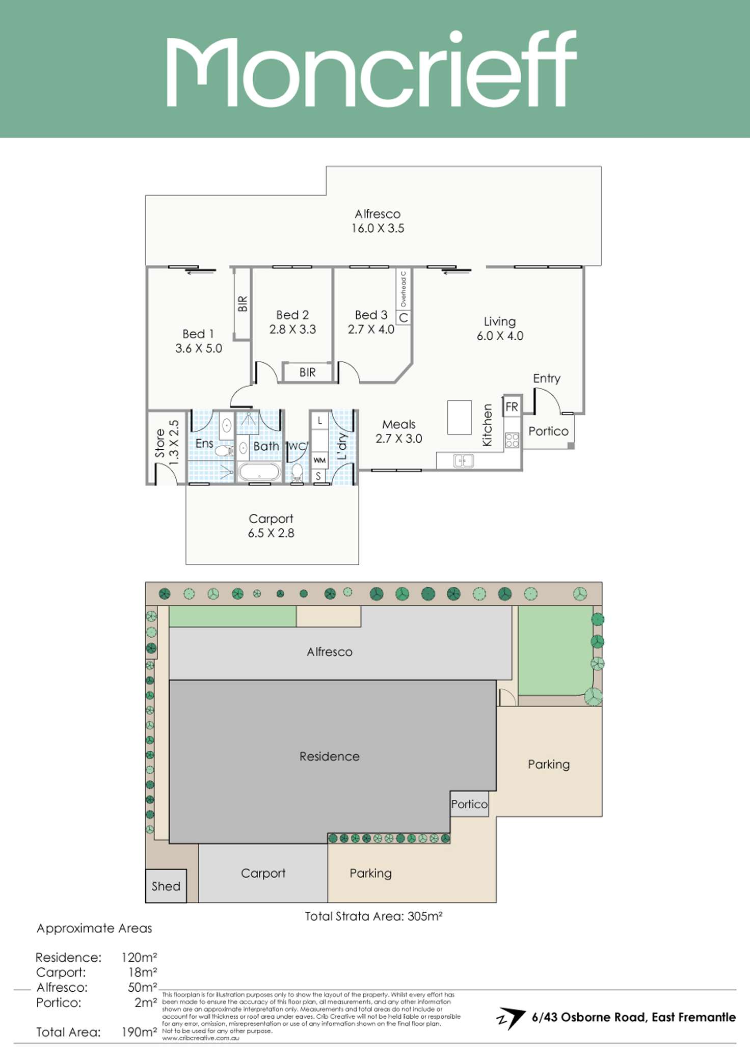 Floorplan of Homely villa listing, 6/43 Osborne Road, East Fremantle WA 6158