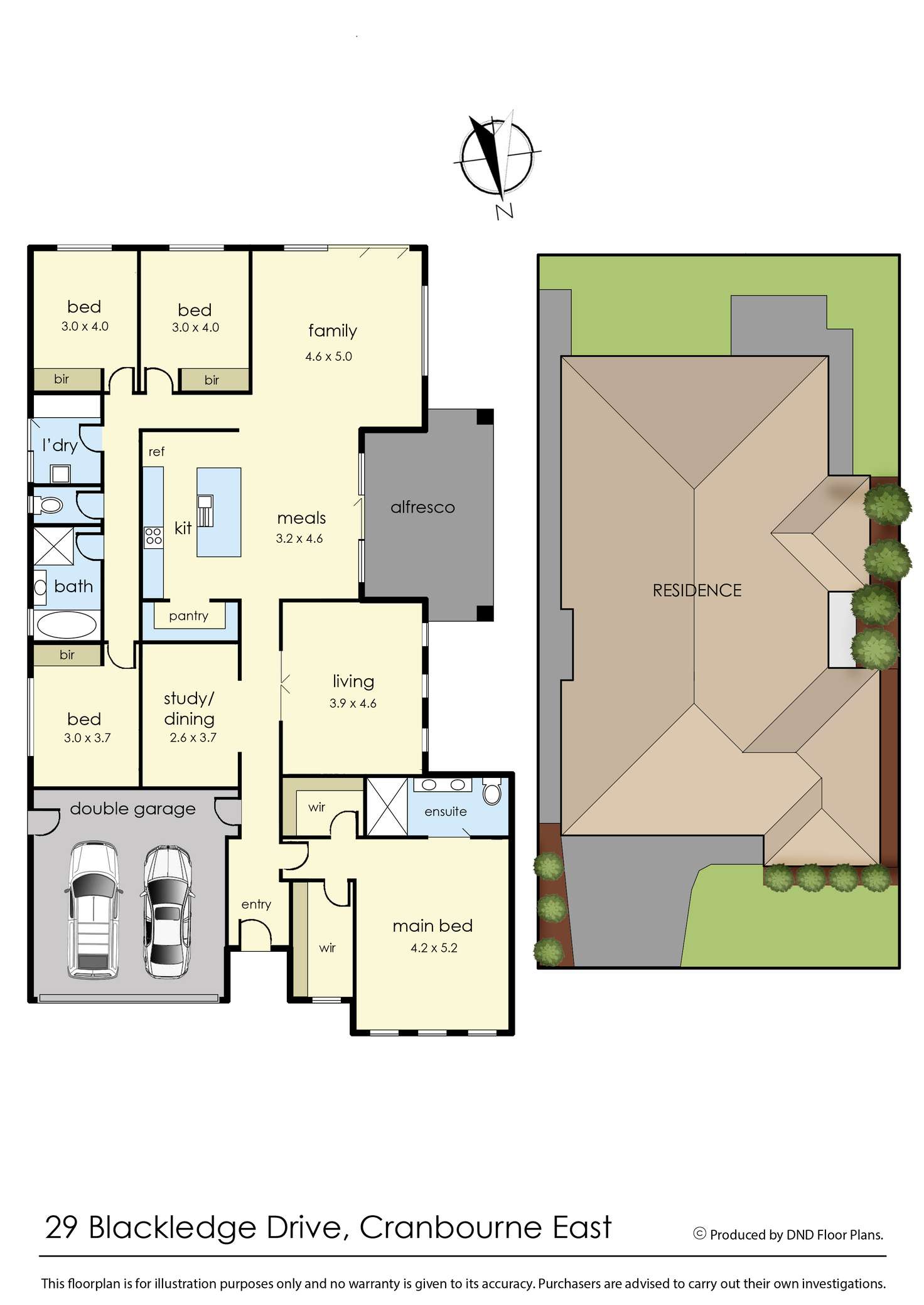 Floorplan of Homely house listing, 29 Blackledge Drive, Cranbourne East VIC 3977