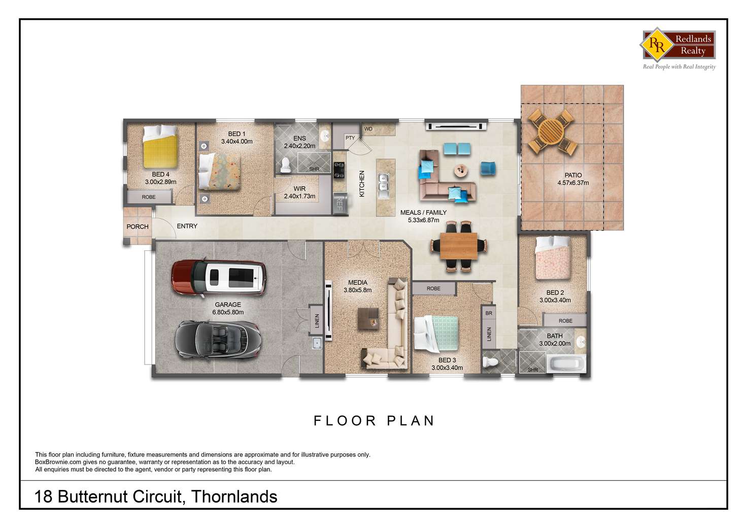 Floorplan of Homely house listing, 18 Butternut Circuit, Thornlands QLD 4164