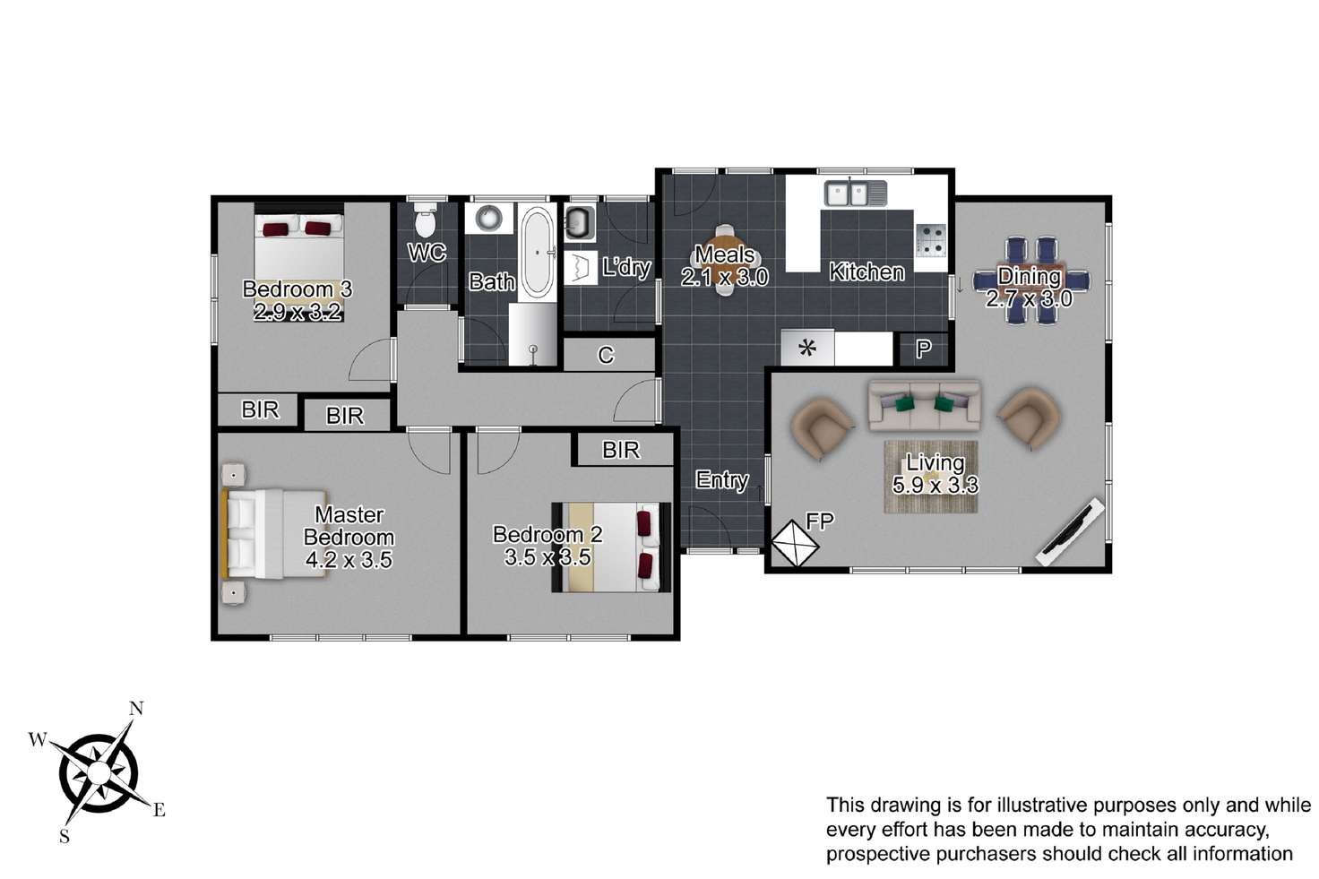 Floorplan of Homely acreageSemiRural listing, 75 Newton Avenue, Langwarrin South VIC 3911