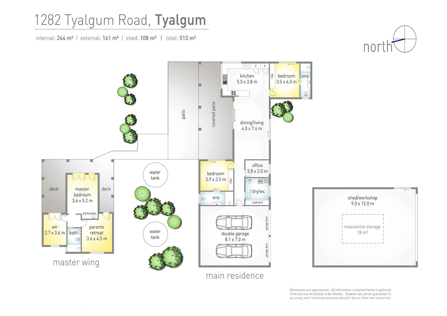 Floorplan of Homely lifestyle listing, 1282 Tyalgum Road, Tyalgum NSW 2484