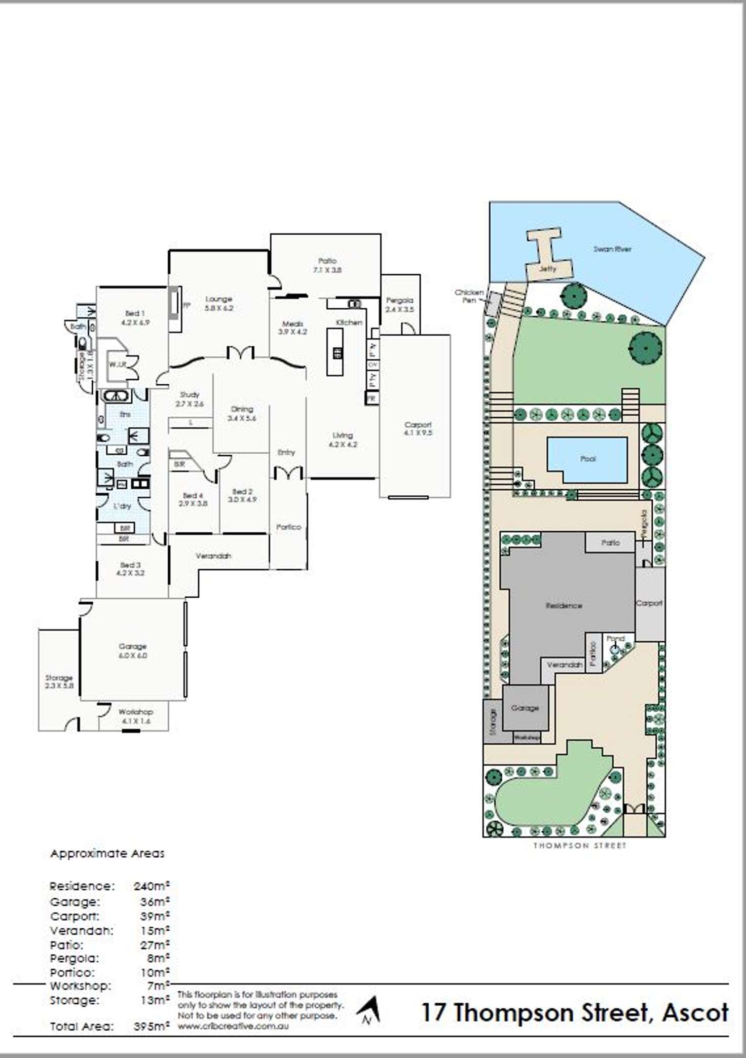 Floorplan of Homely house listing, 17 Thompson Street, Ascot WA 6104