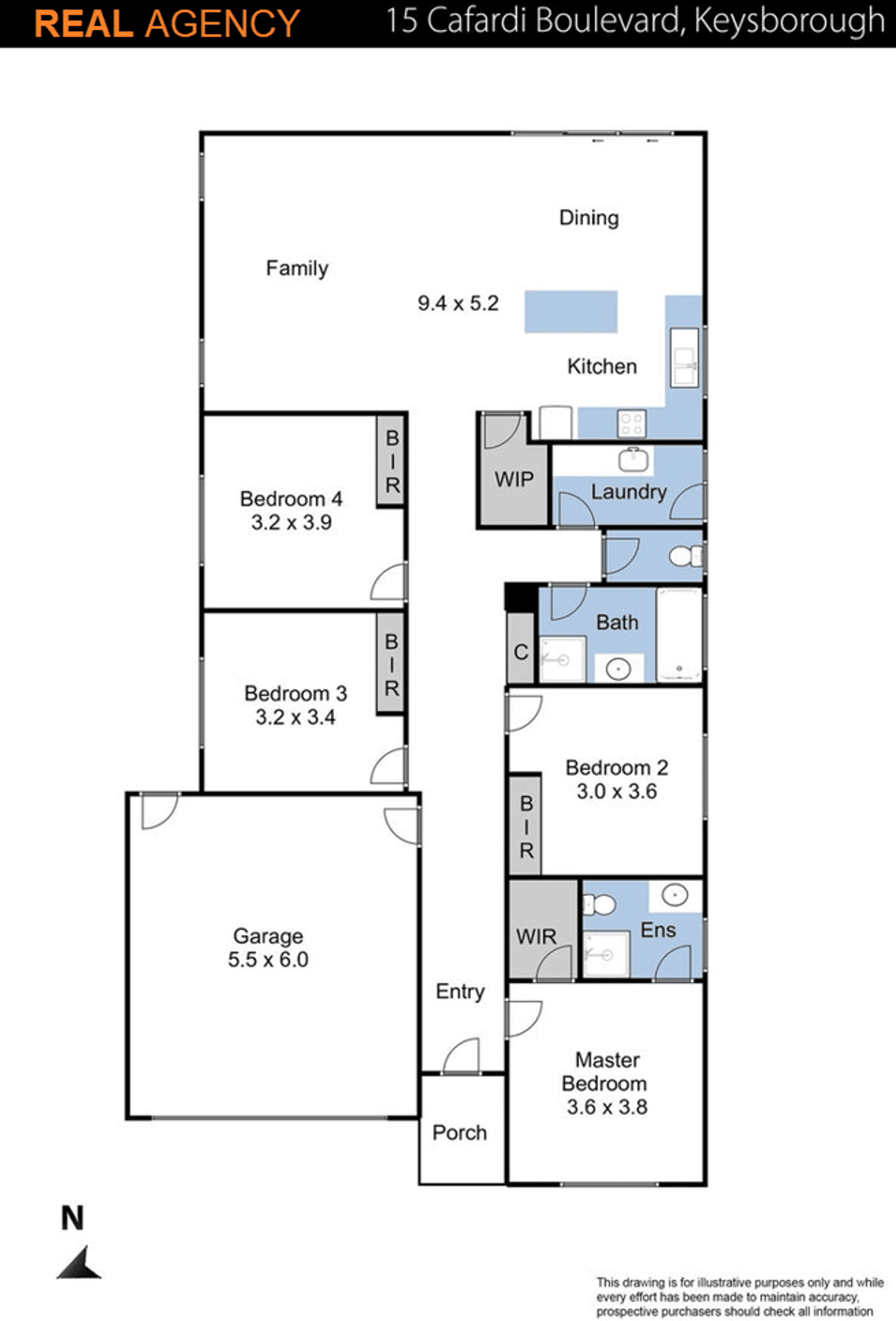 Floorplan of Homely house listing, 15 Cafardi Boulevard, Keysborough VIC 3173