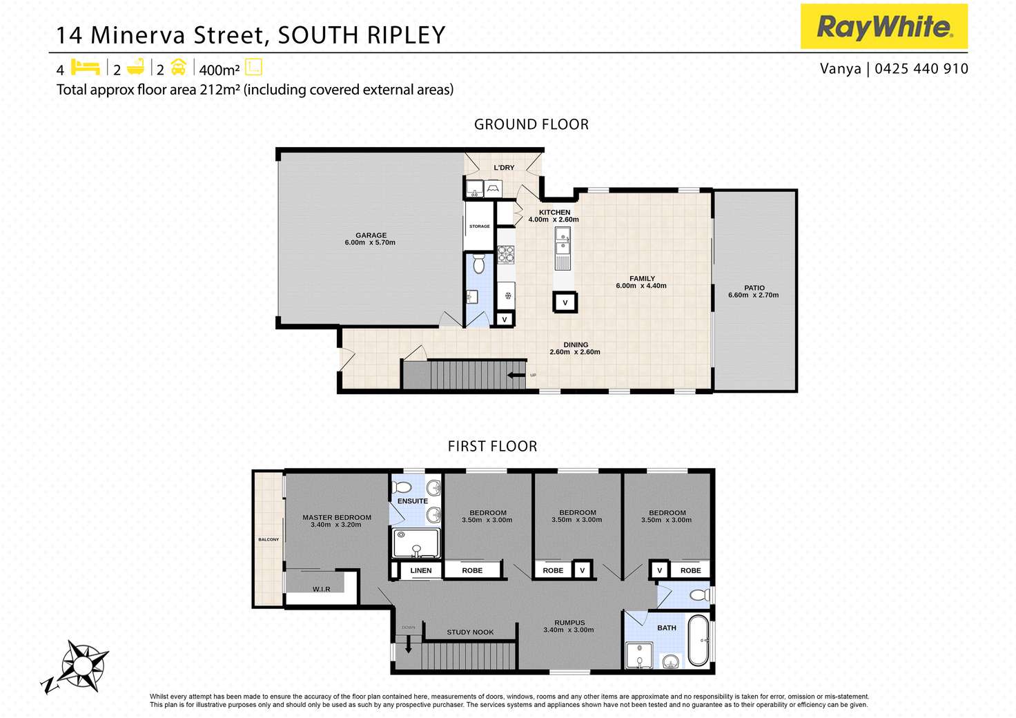 Floorplan of Homely house listing, 14 Minerva Street, South Ripley QLD 4306