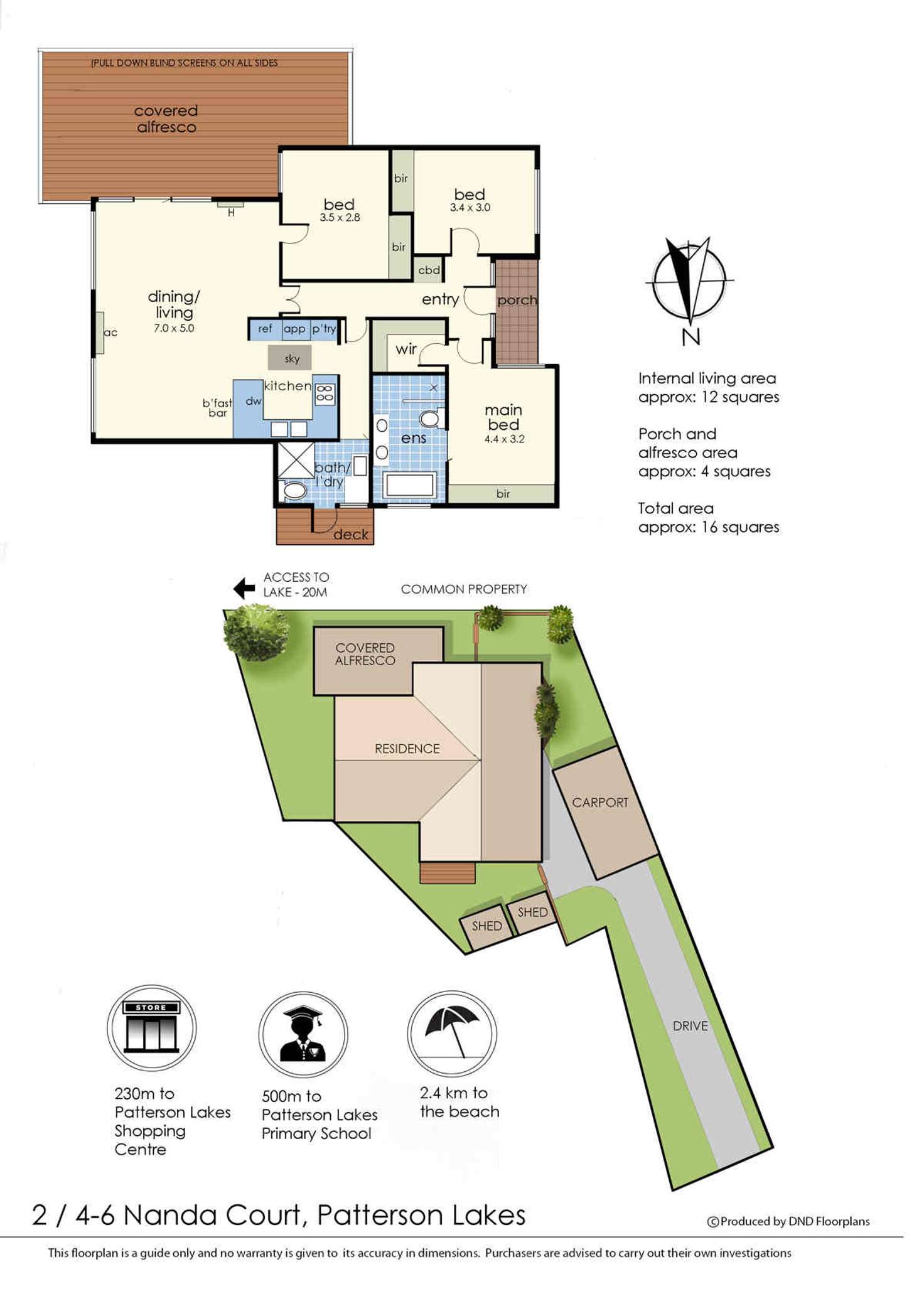 Floorplan of Homely house listing, 2/4-6 Nanda Court, Patterson Lakes VIC 3197